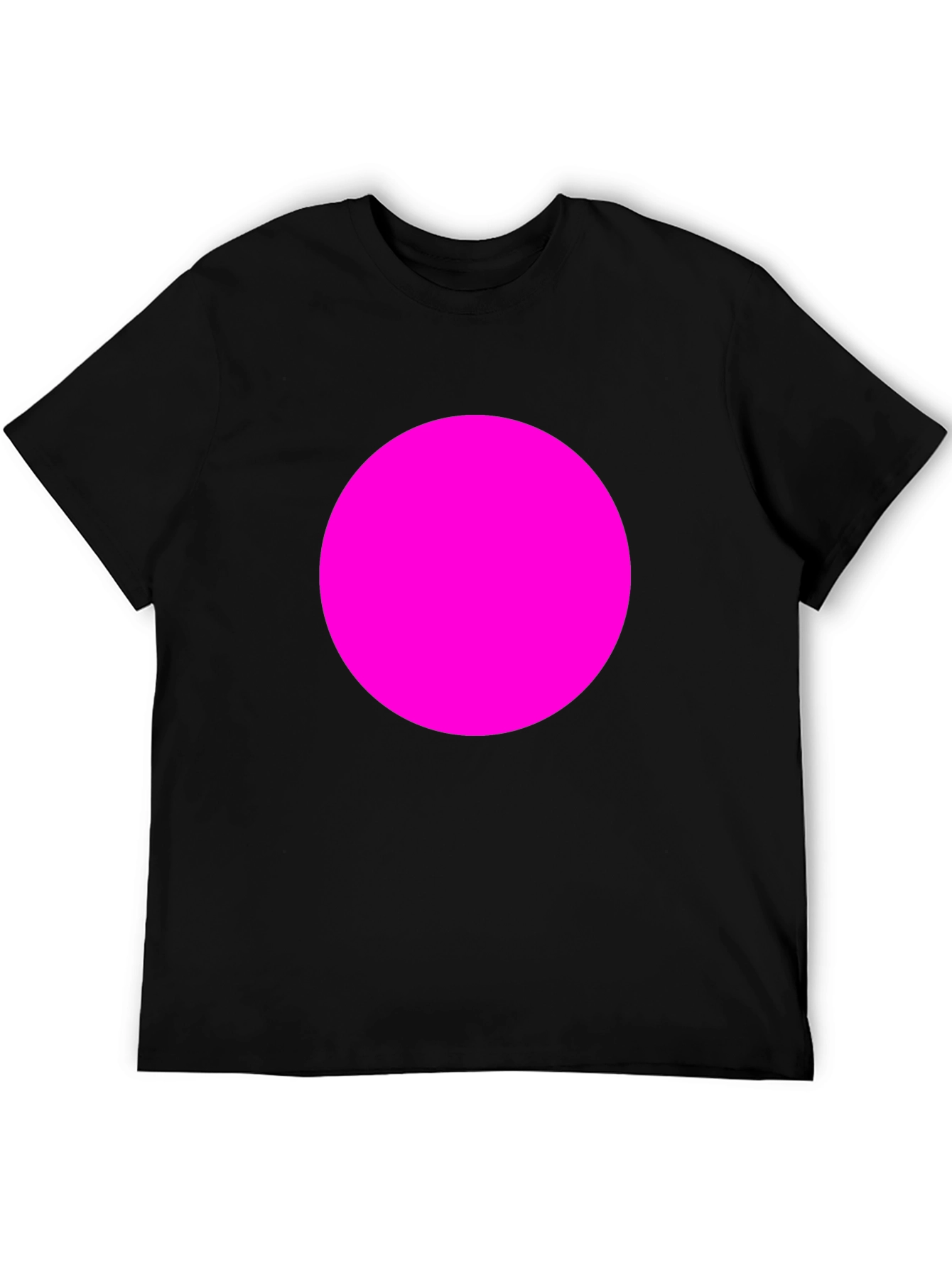 Bold Pink Circle Tee - Modern Graphic T-Shirt