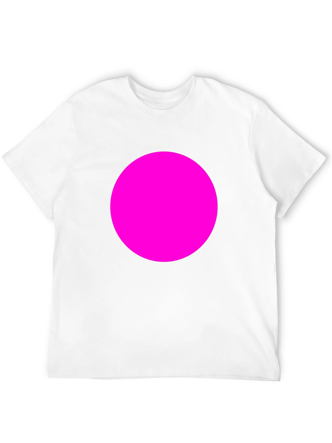 Bold Pink Circle Tee - Modern Graphic T-Shirt