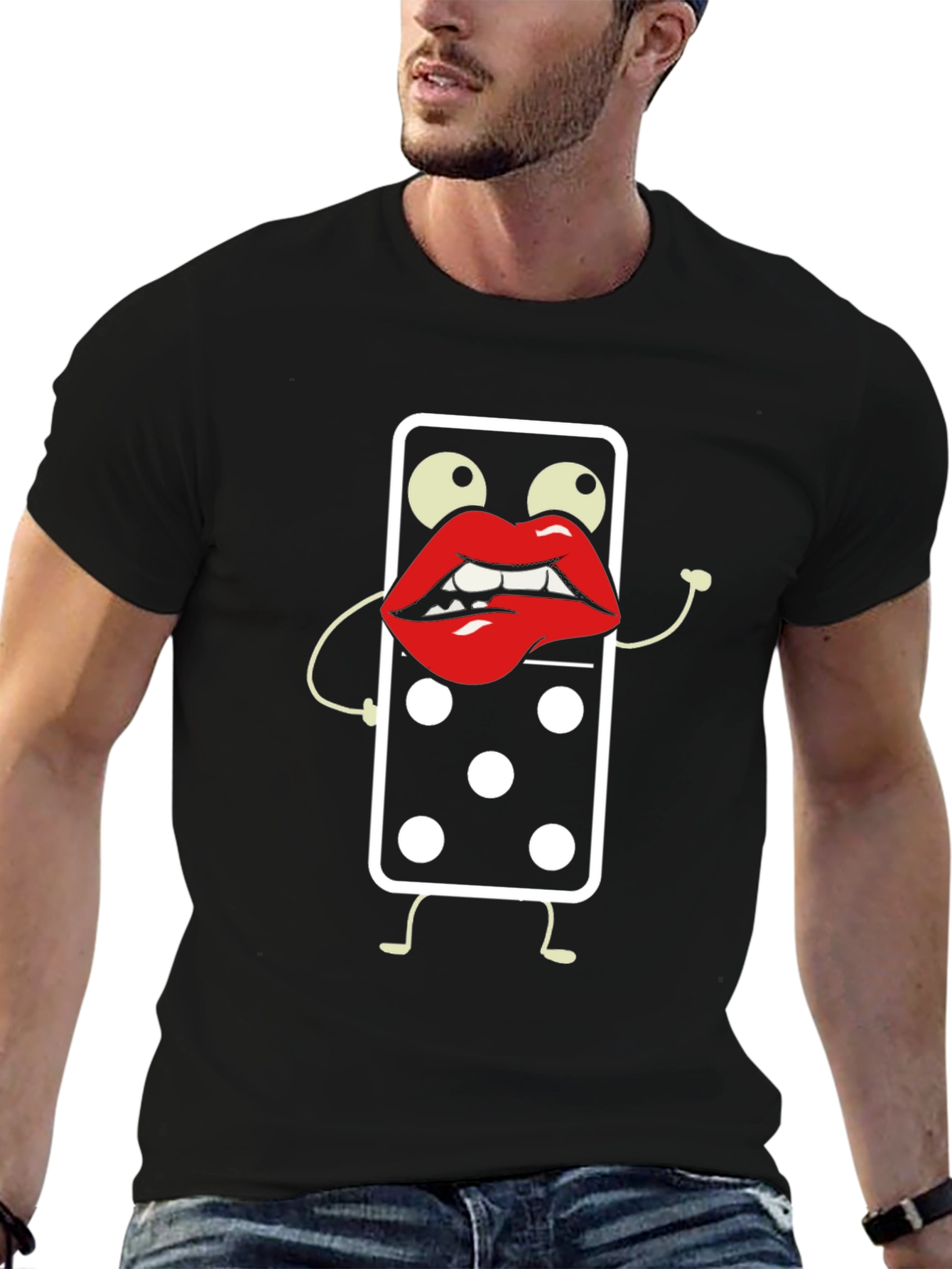 Domino Kiss T-Shirt - Funky Graphic Tee
