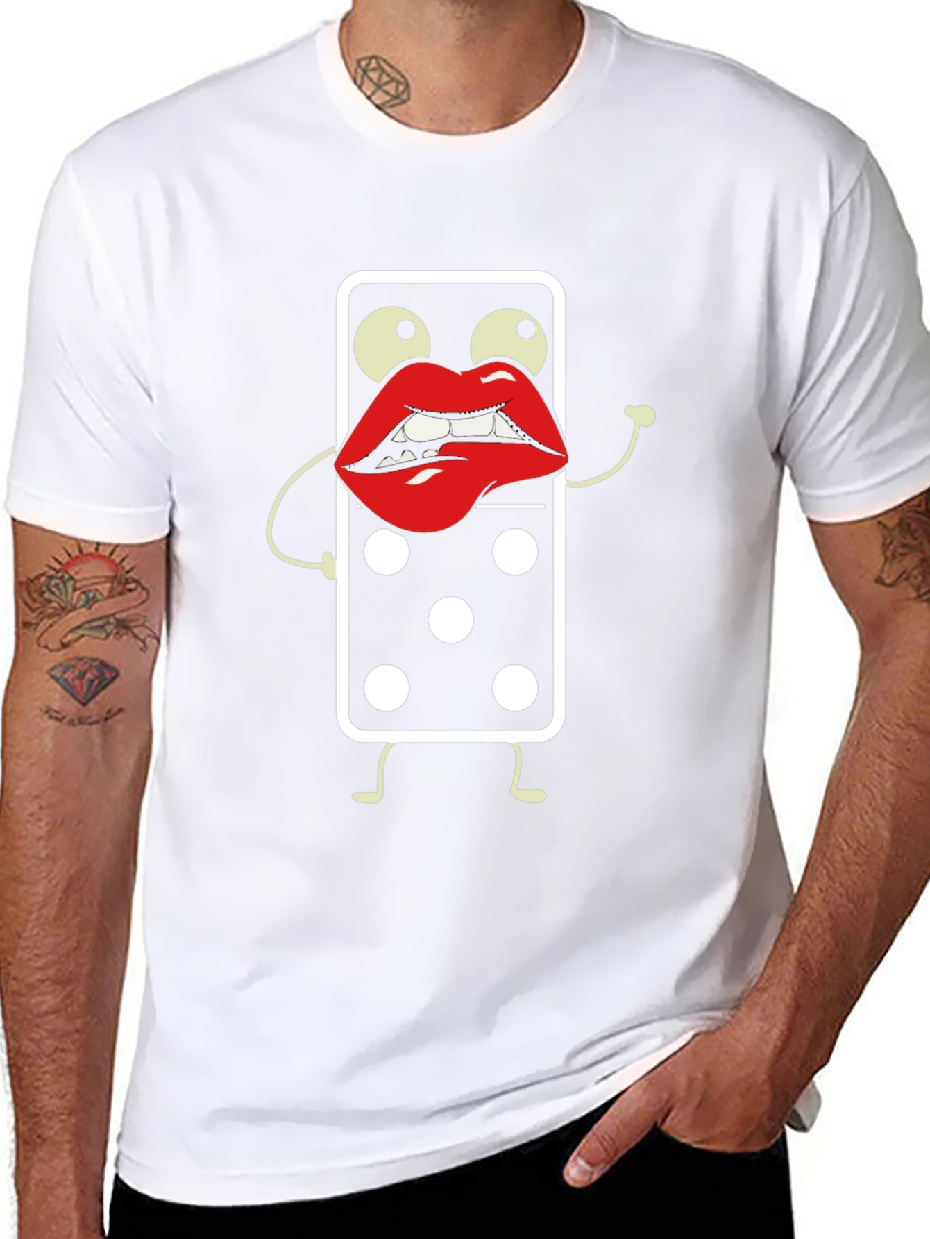 Domino Kiss T-Shirt - Funky Graphic Tee