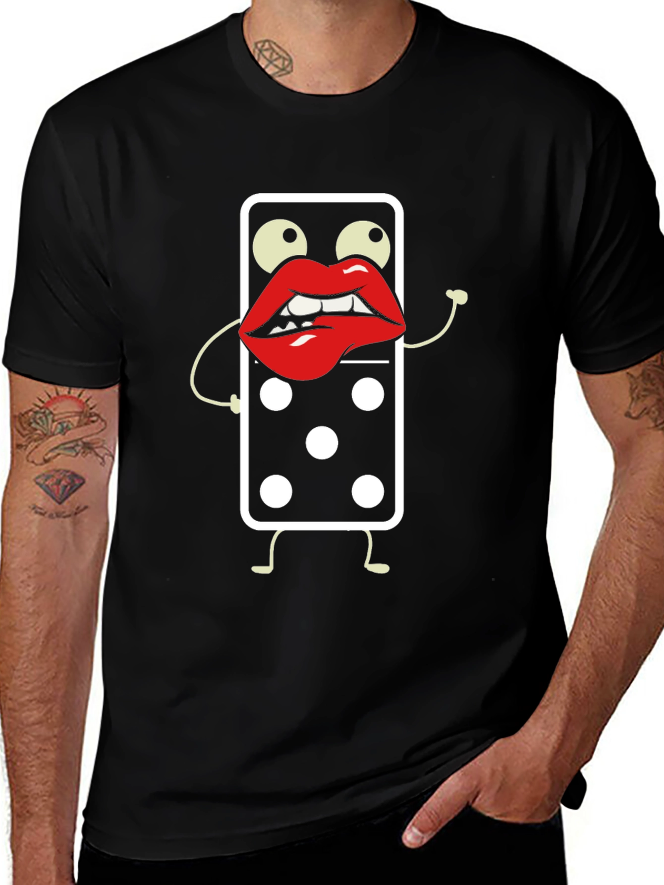 Domino Kiss T-Shirt - Funky Graphic Tee
