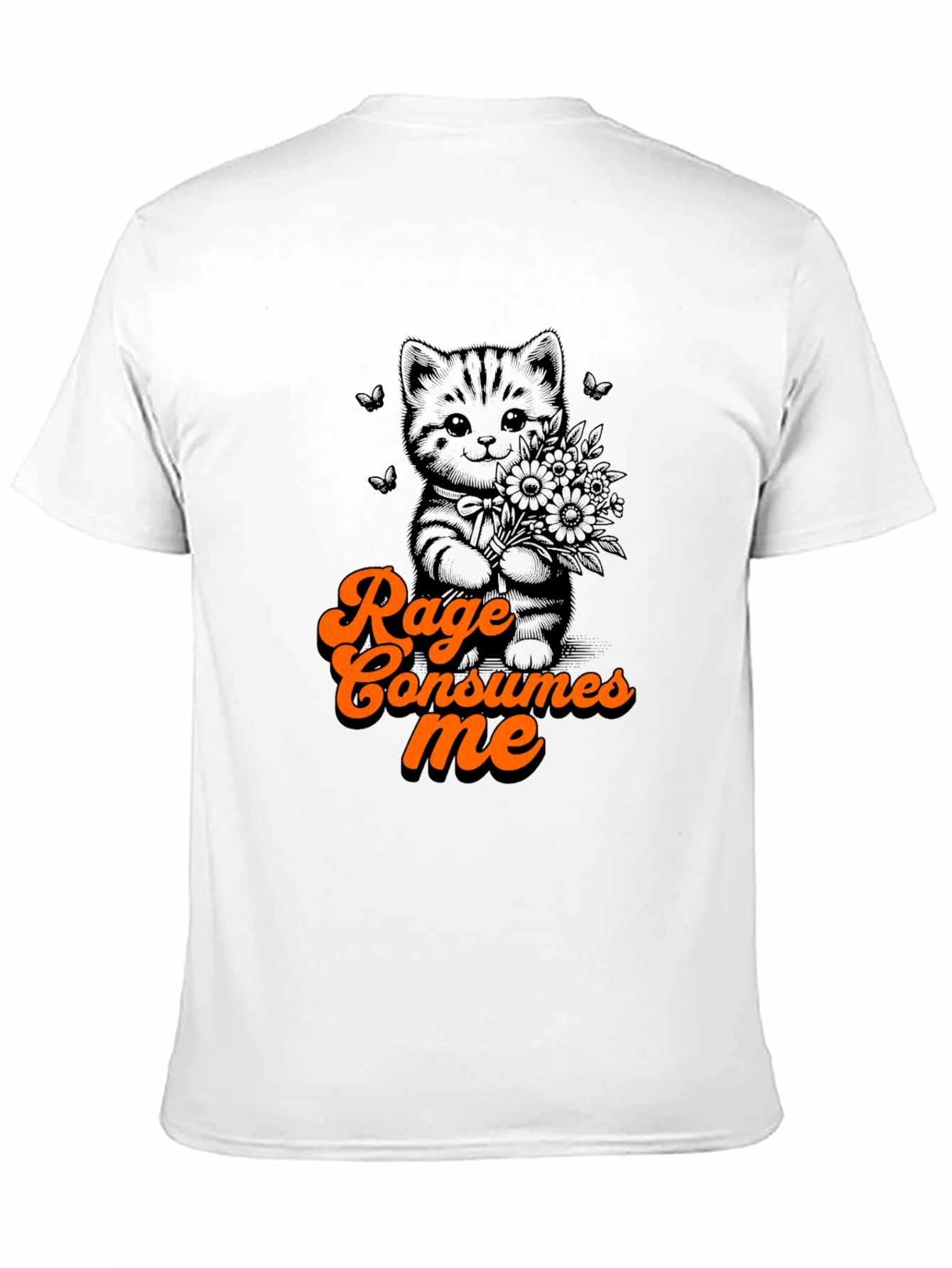 Rage Consumes Me Kitten T-Shirt - Cute Graphic Tee