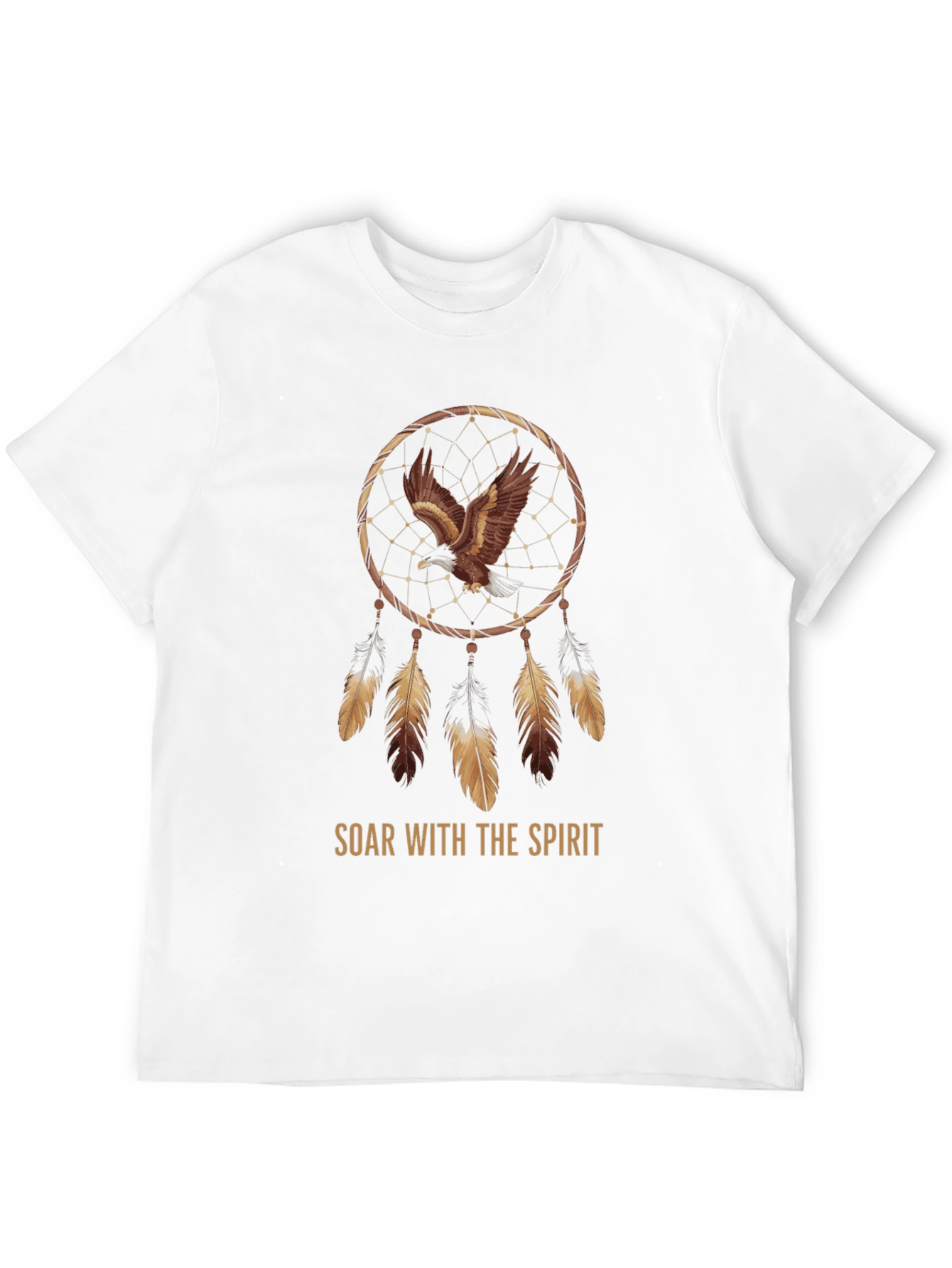 Eagle Dreamcatcher Graphic Tee - Soar with the Spirit