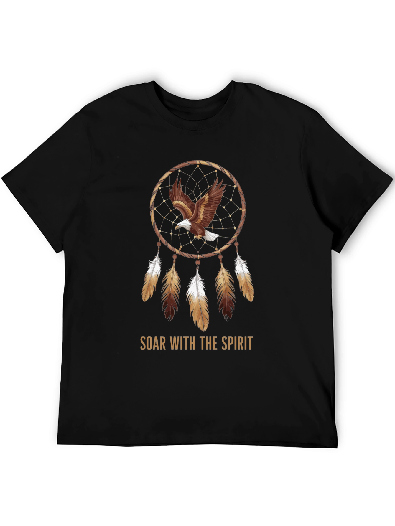 Eagle Dreamcatcher Graphic Tee - Soar with the Spirit