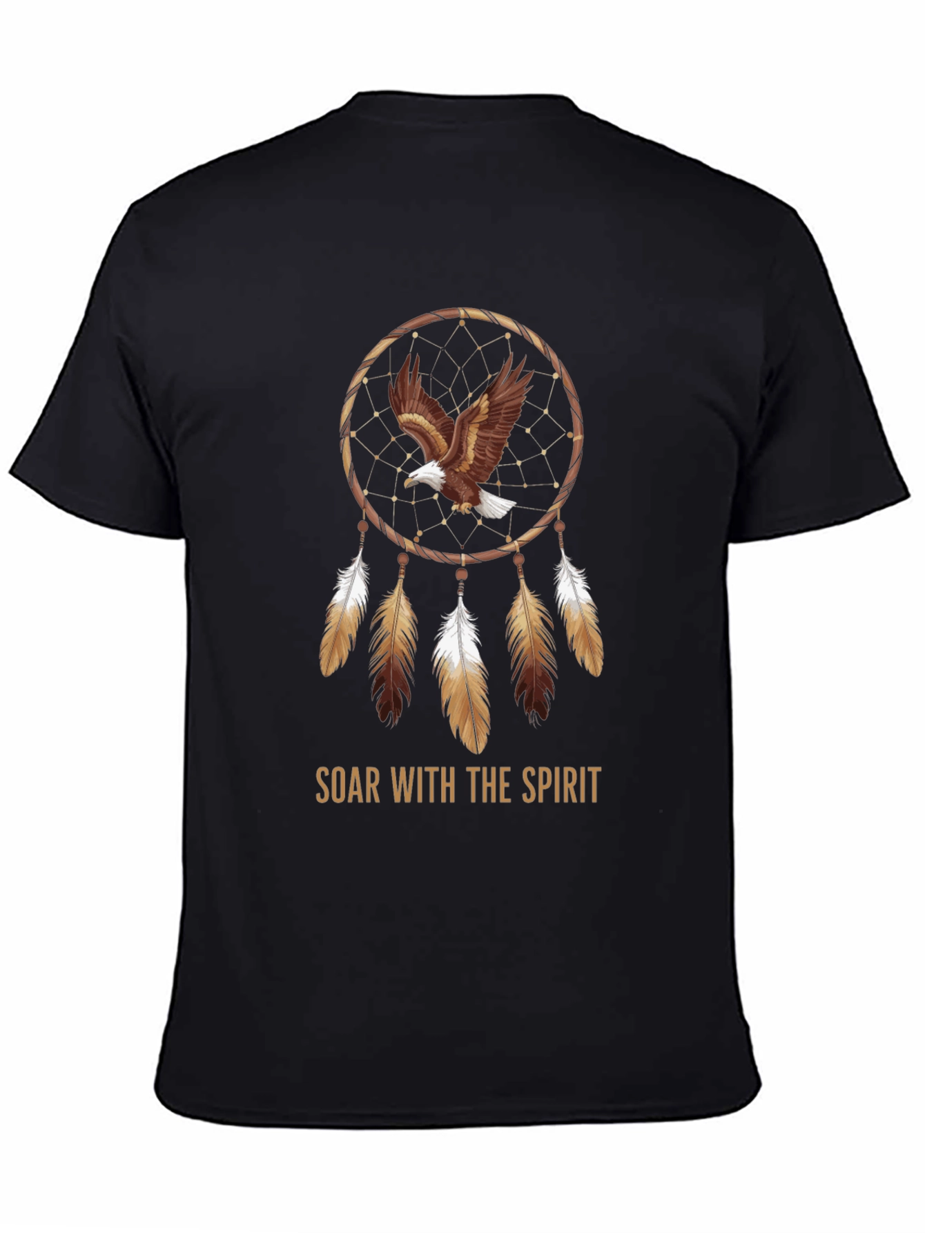 Eagle Dreamcatcher Graphic Tee - Soar with the Spirit