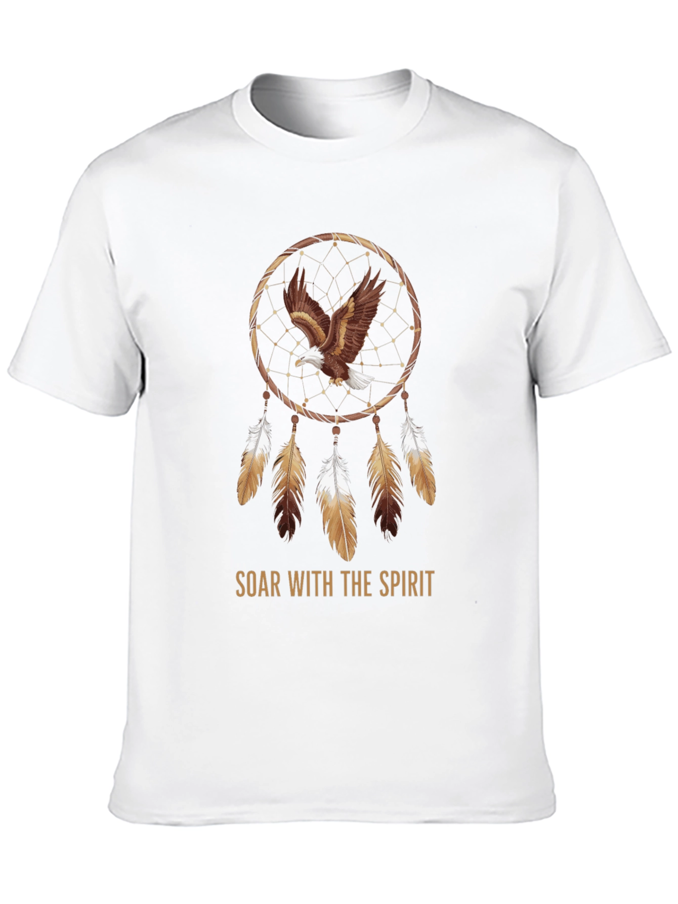 Eagle Dreamcatcher Graphic Tee - Soar with the Spirit