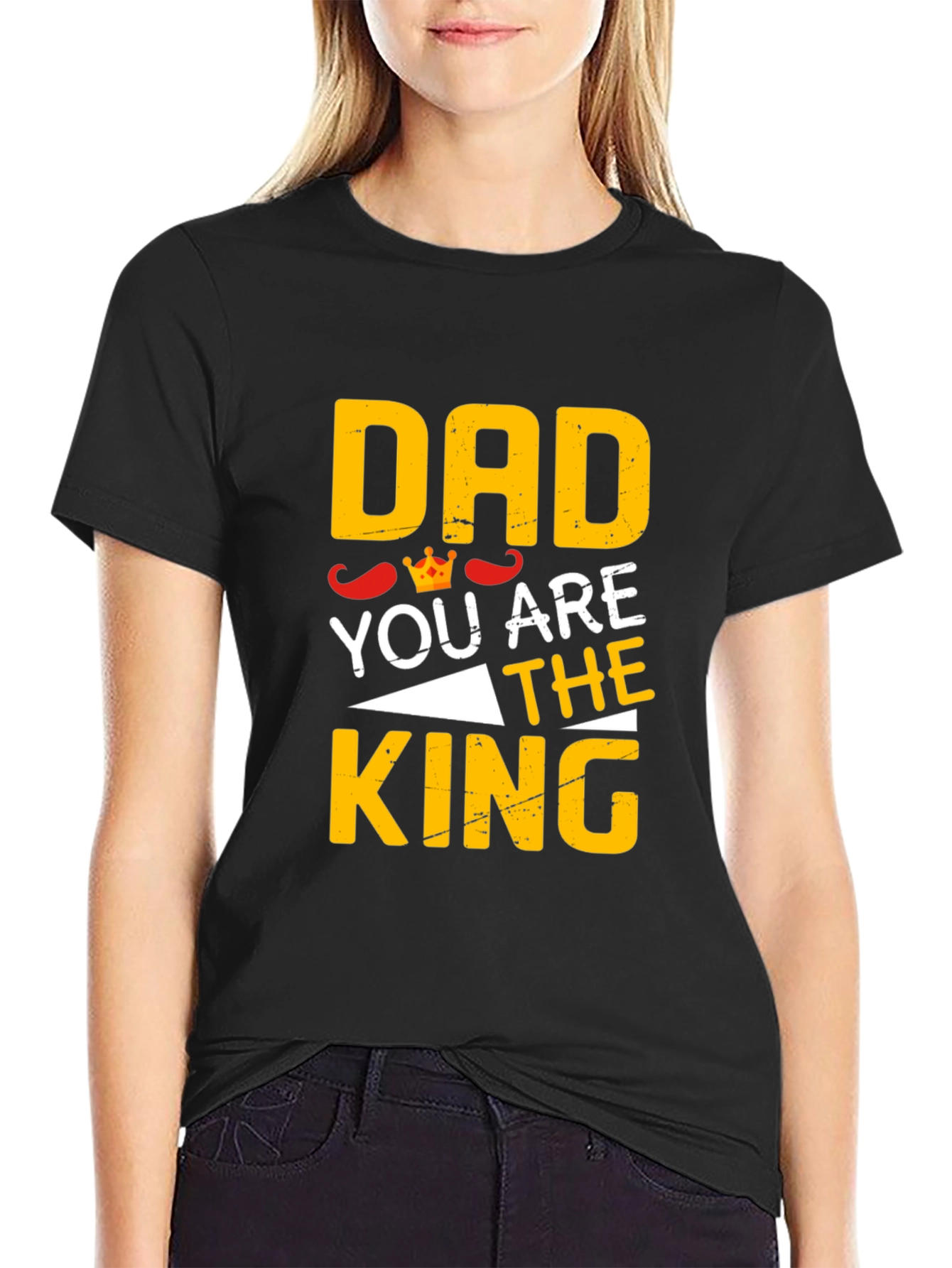 Dad You Are The King Black T-Shirt