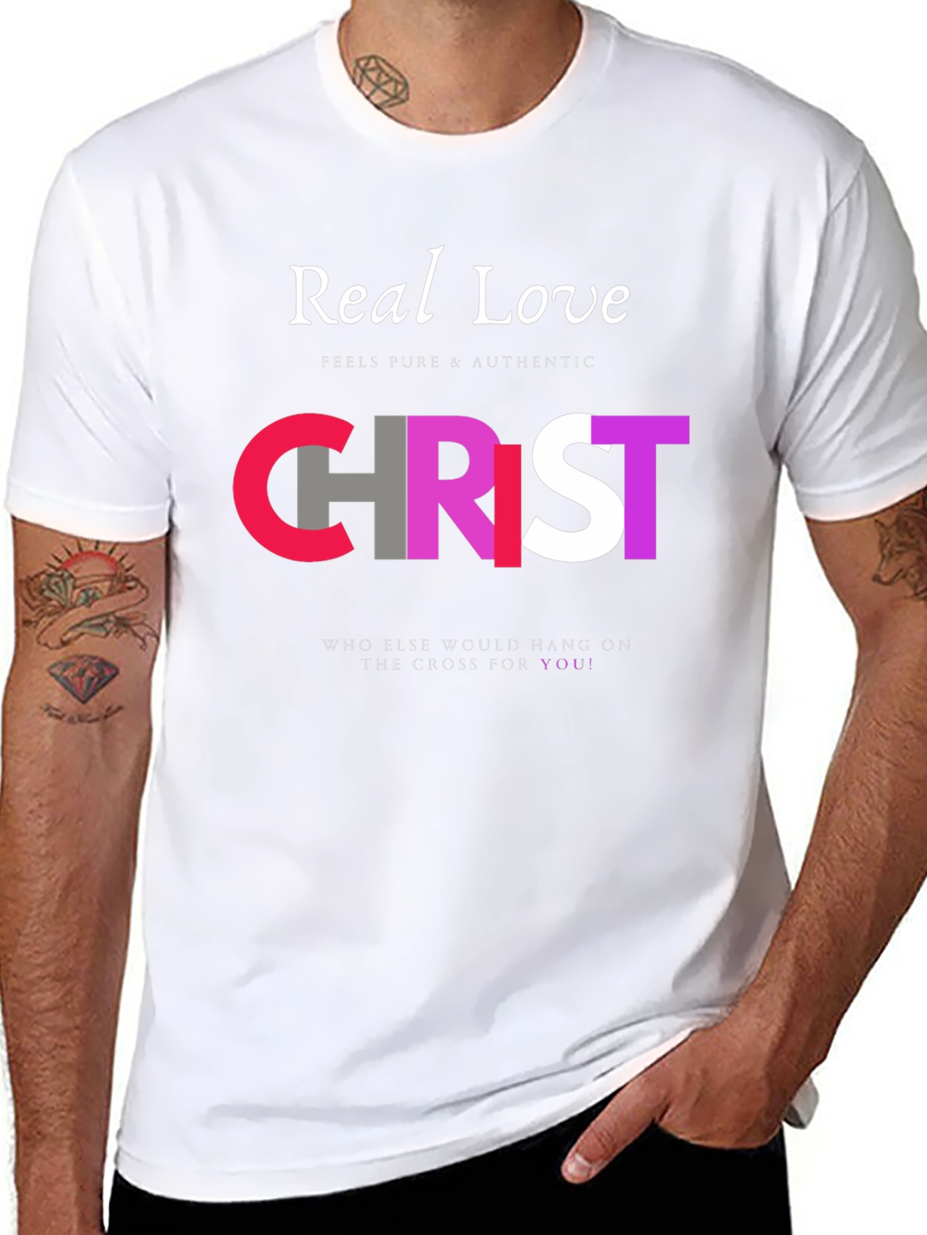 Real Love Christ Graphic T-Shirt - Faith Inspired Tee