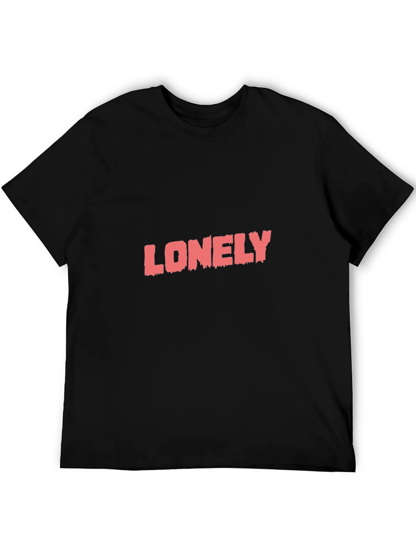 Lonely Graphic Tee - Black Short Sleeve T-Shirt