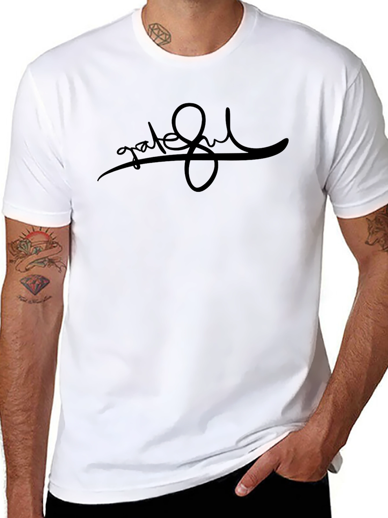 Grateful Black Graphic T-Shirt