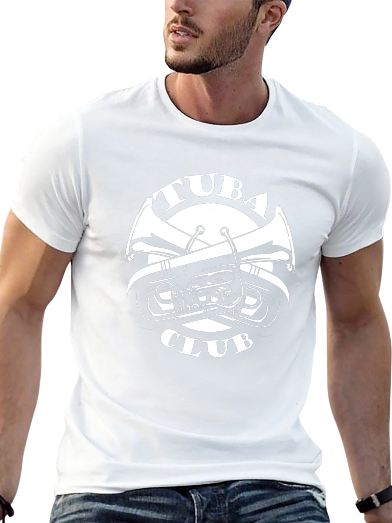 Tuba Club Black T-Shirt - Music Lover Tee