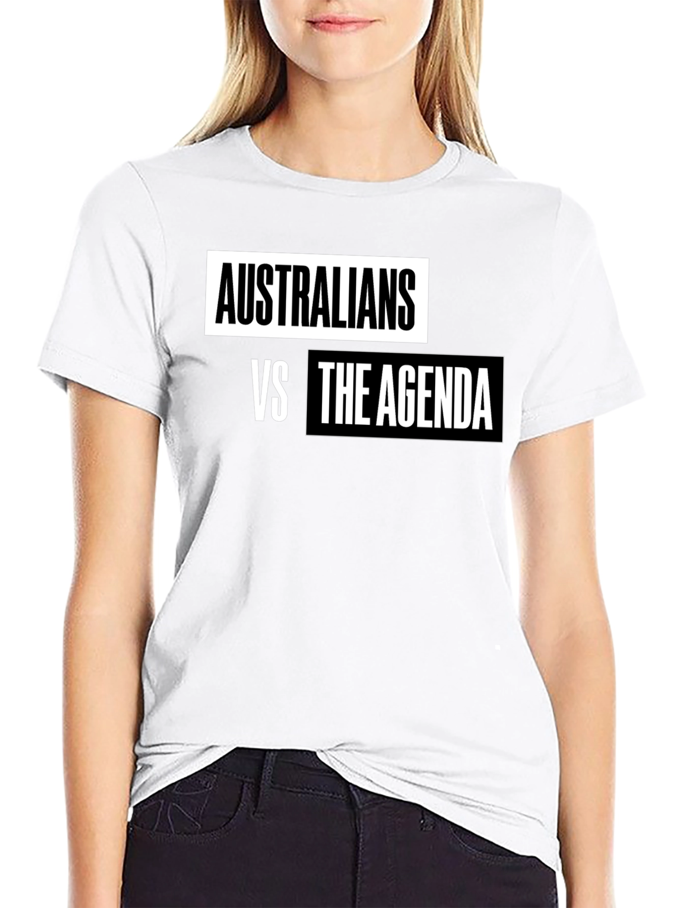 Australians vs The Agenda T-Shirt - Black