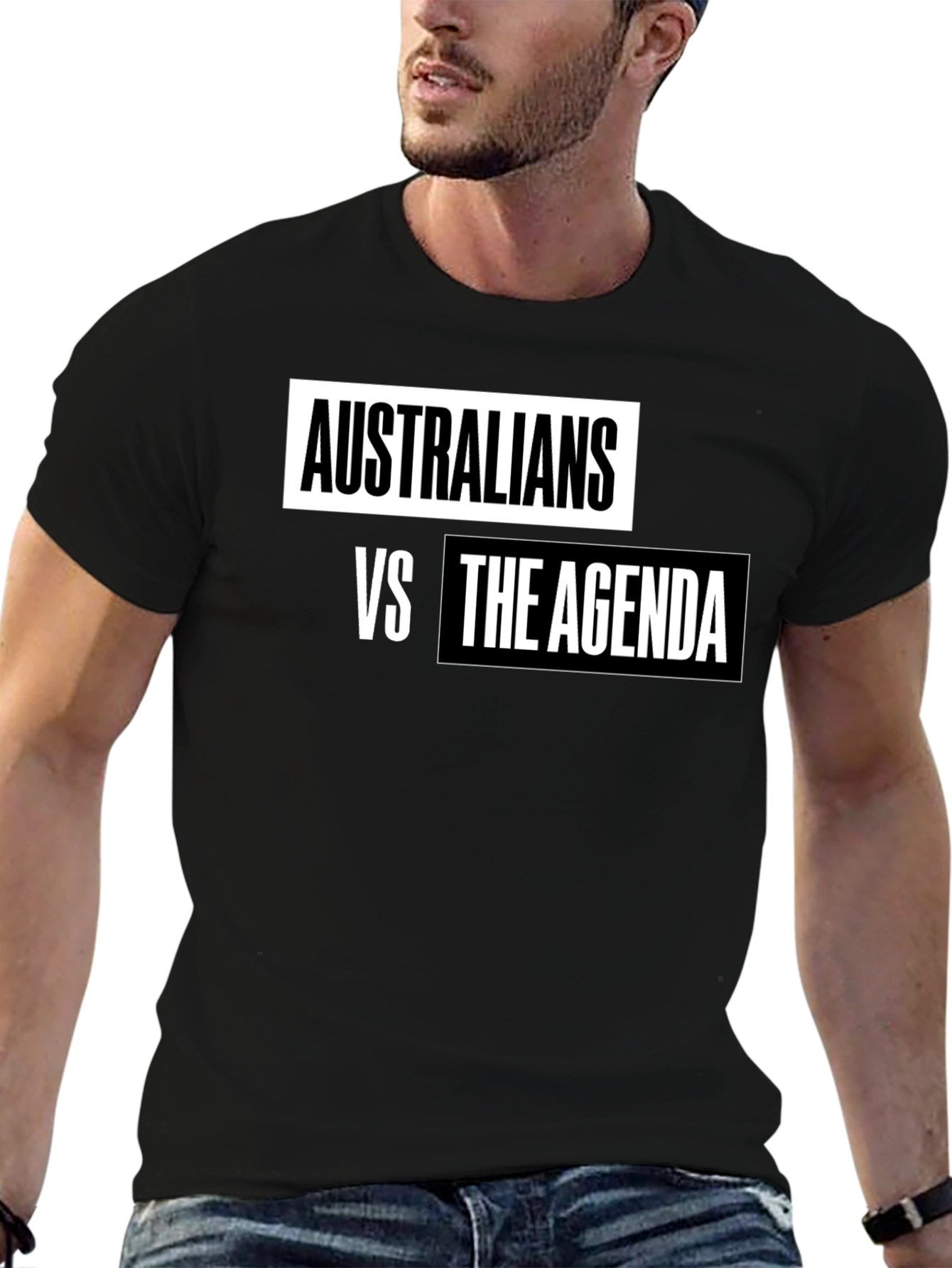 Australians vs The Agenda T-Shirt - Black