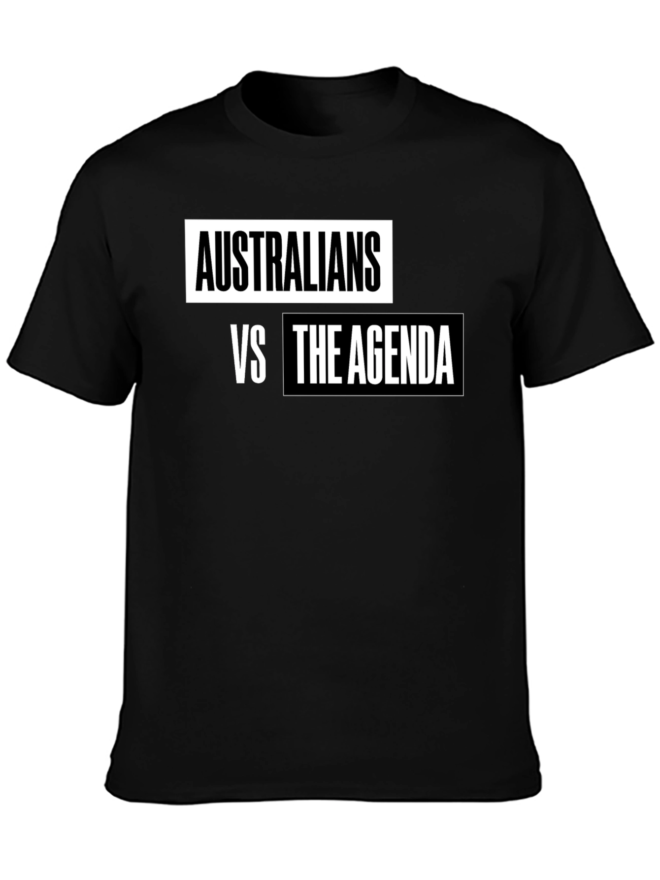 Australians vs The Agenda T-Shirt - Black
