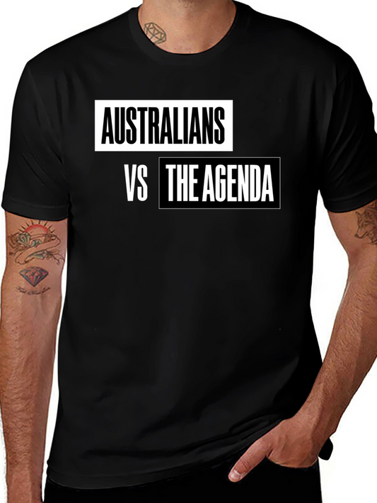 Australians vs The Agenda T-Shirt - Black