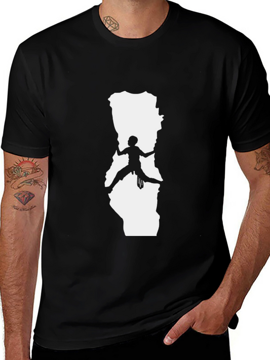 Climbing Silhouette Graphic Tee - Rock Climbing T-Shirt