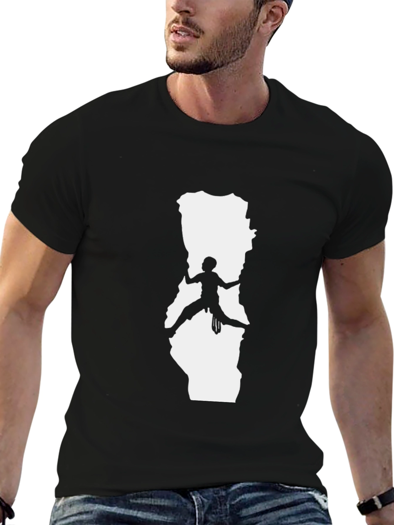 Climbing Silhouette Graphic Tee - Rock Climbing T-Shirt