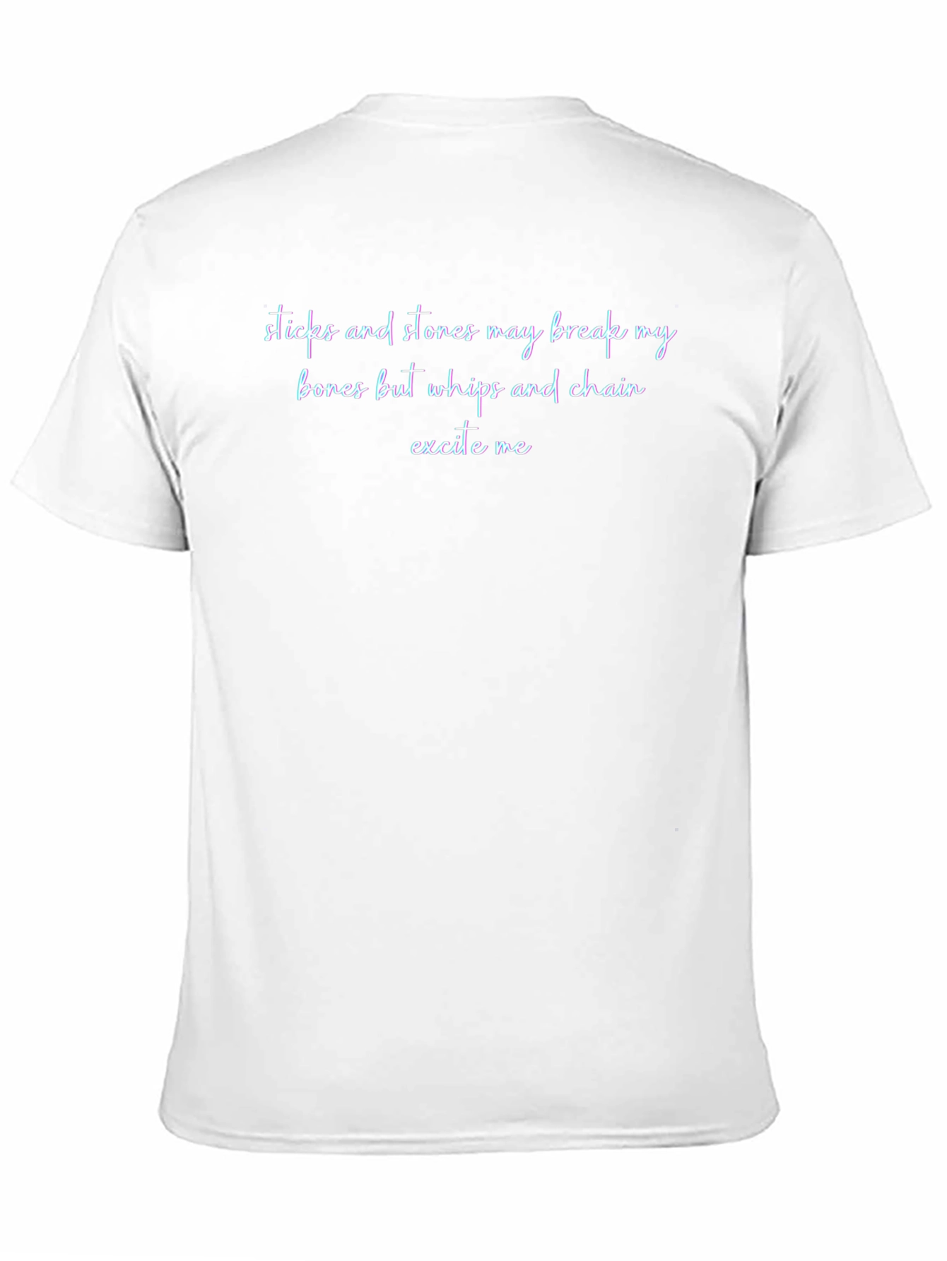 Sticks and Stones Slogan T-Shirt - Edgy Design