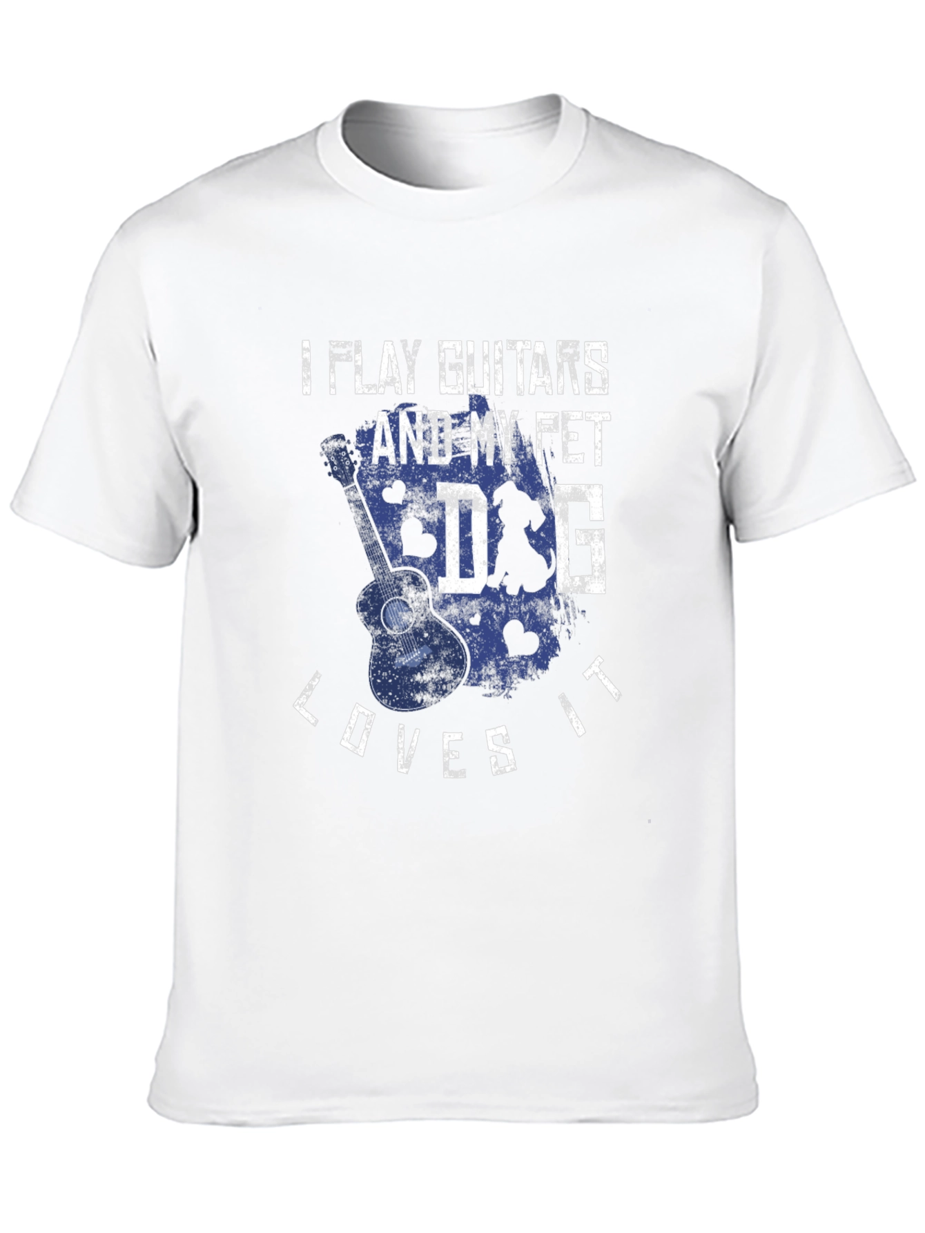 Guitar & Dog Lover T-Shirt - I Play Guitars