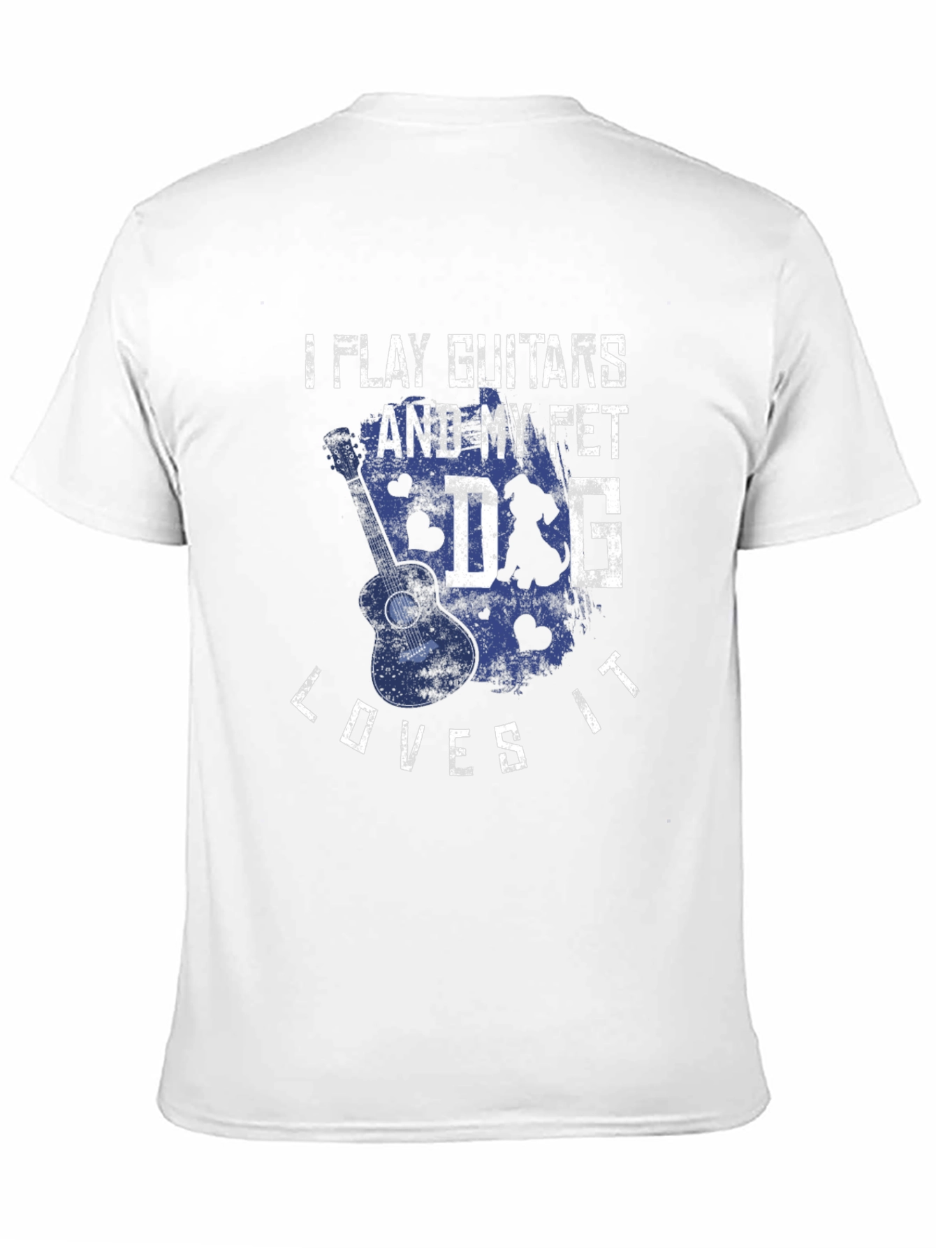 Guitar & Dog Lover T-Shirt - I Play Guitars