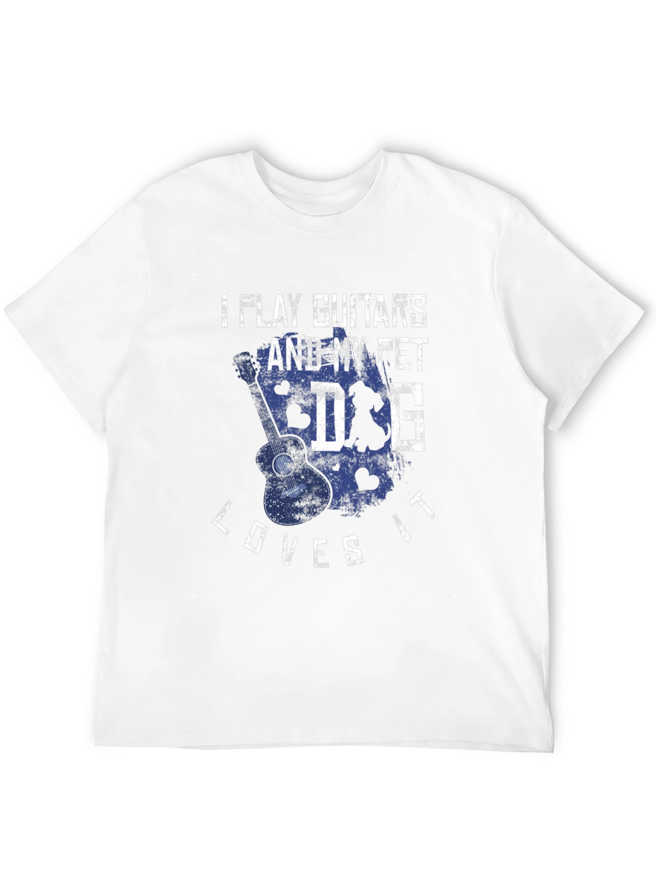 Guitar & Dog Lover T-Shirt - I Play Guitars