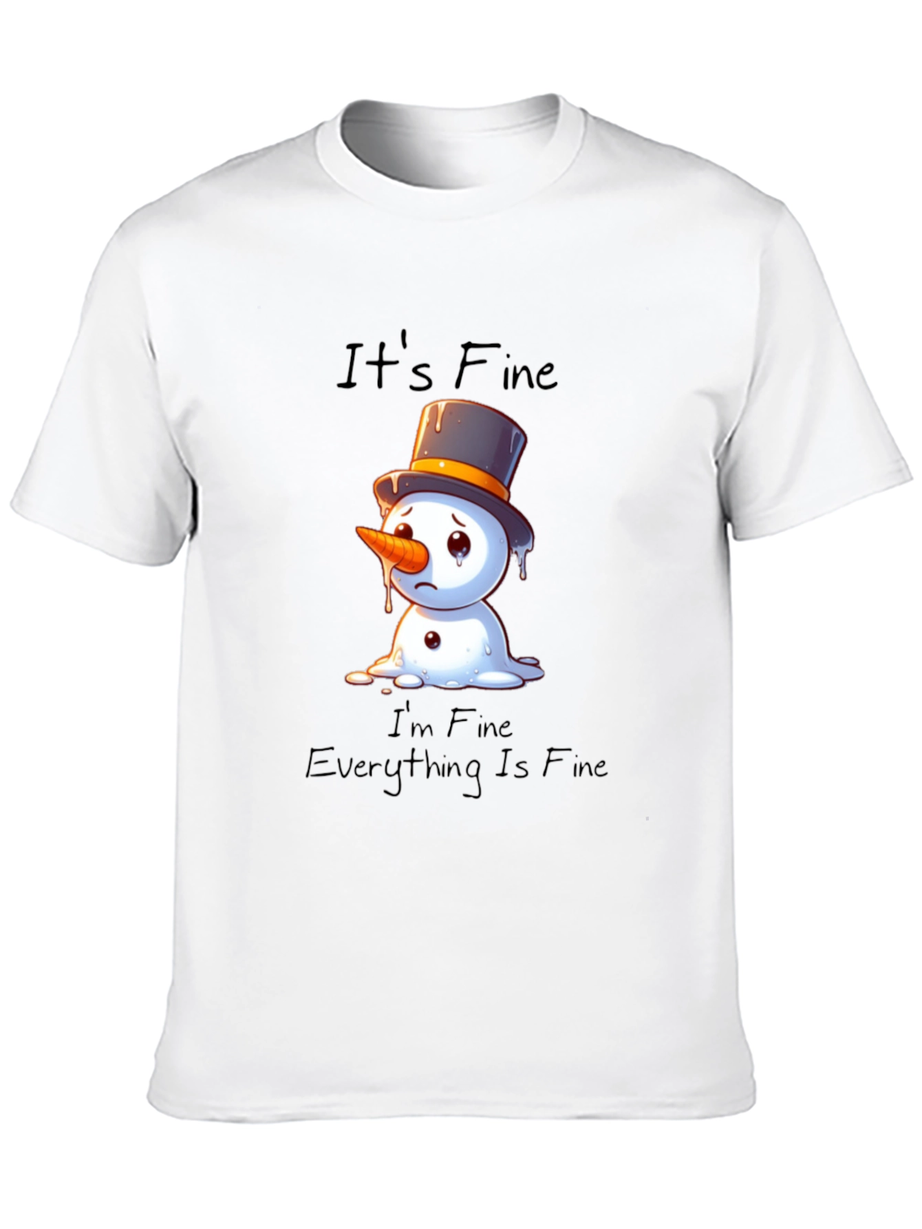 Its Fine Snowman Graphic Tee