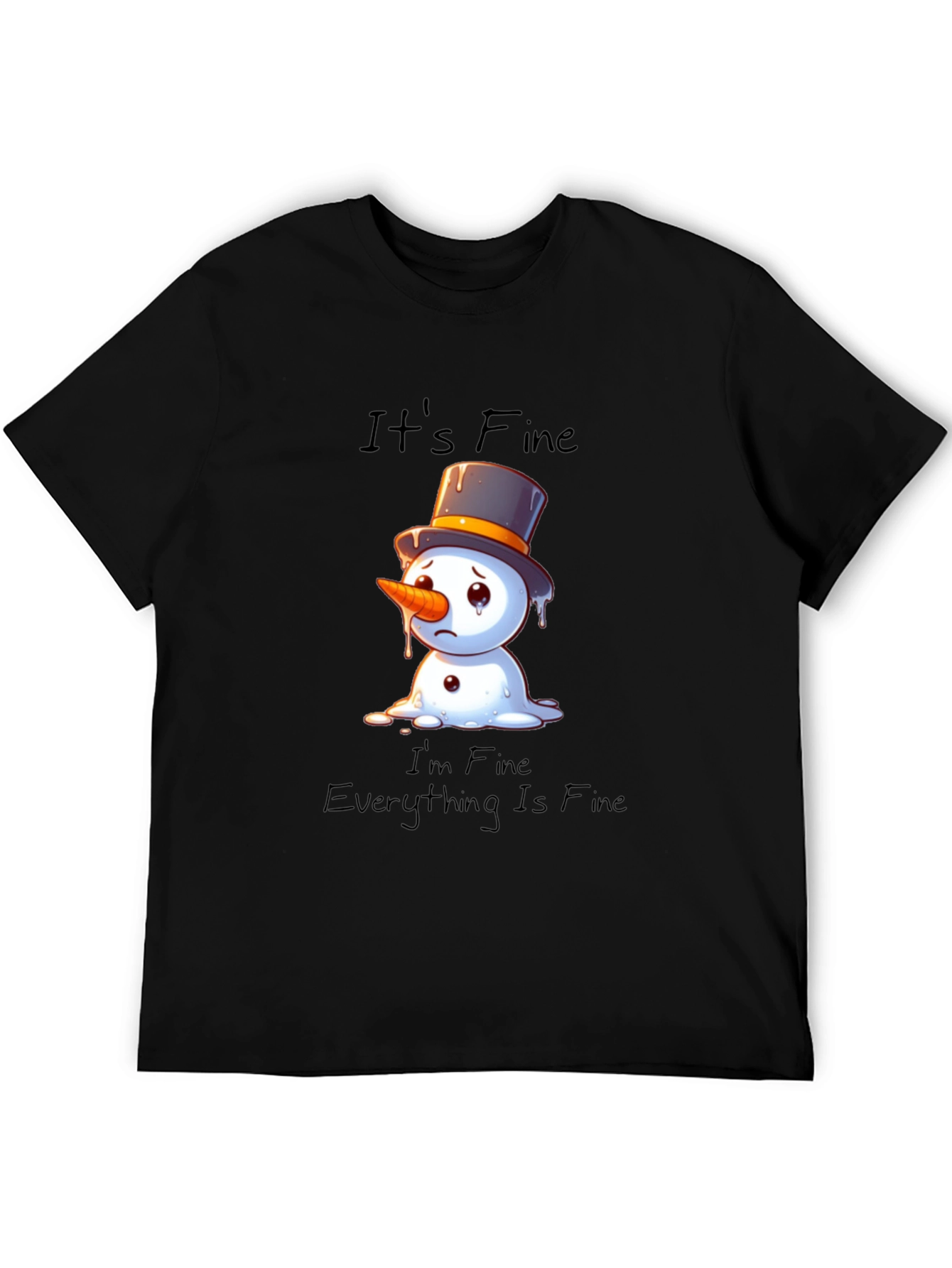 Its Fine Snowman Graphic Tee