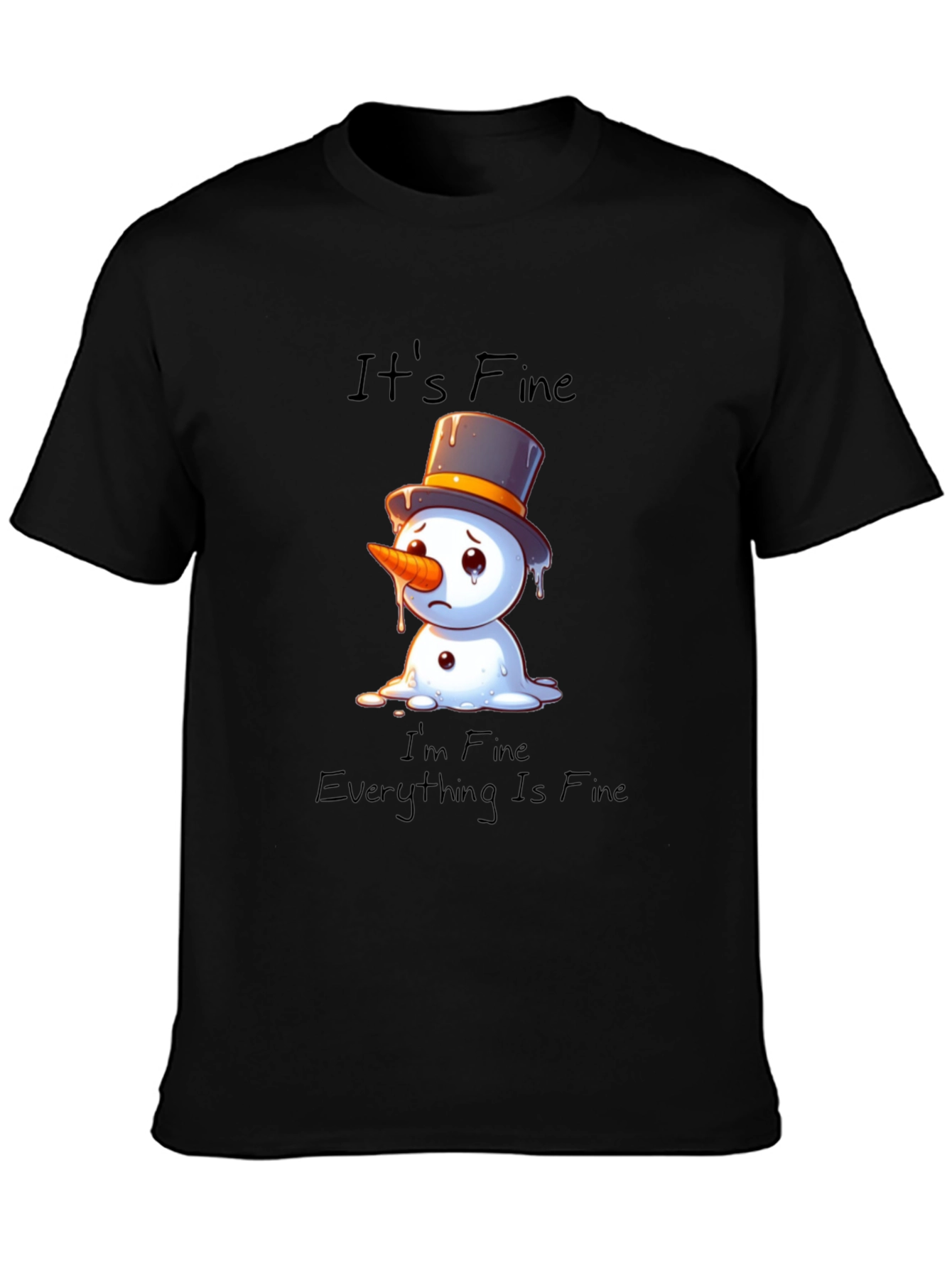 Its Fine Snowman Graphic Tee