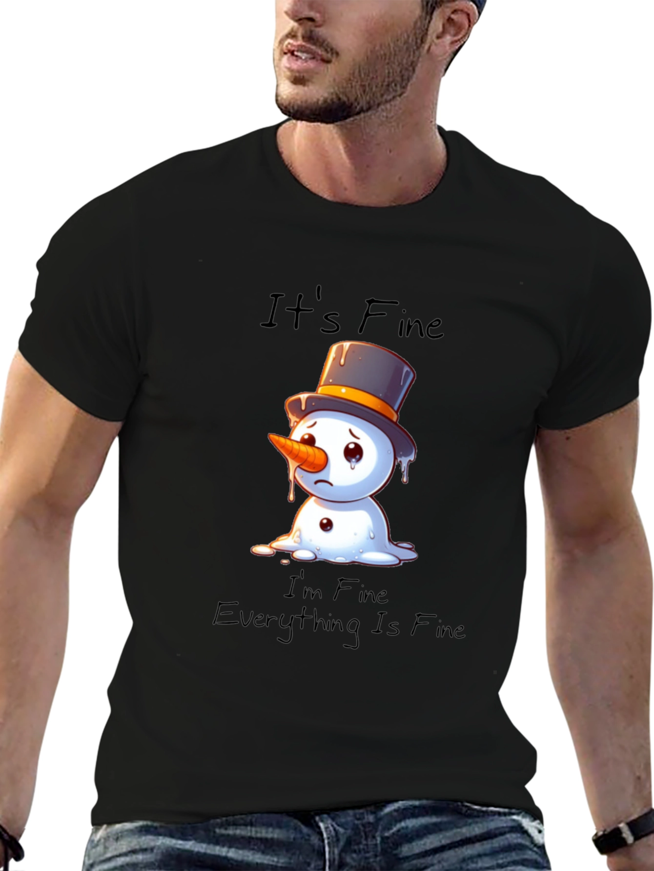 Its Fine Snowman Graphic Tee