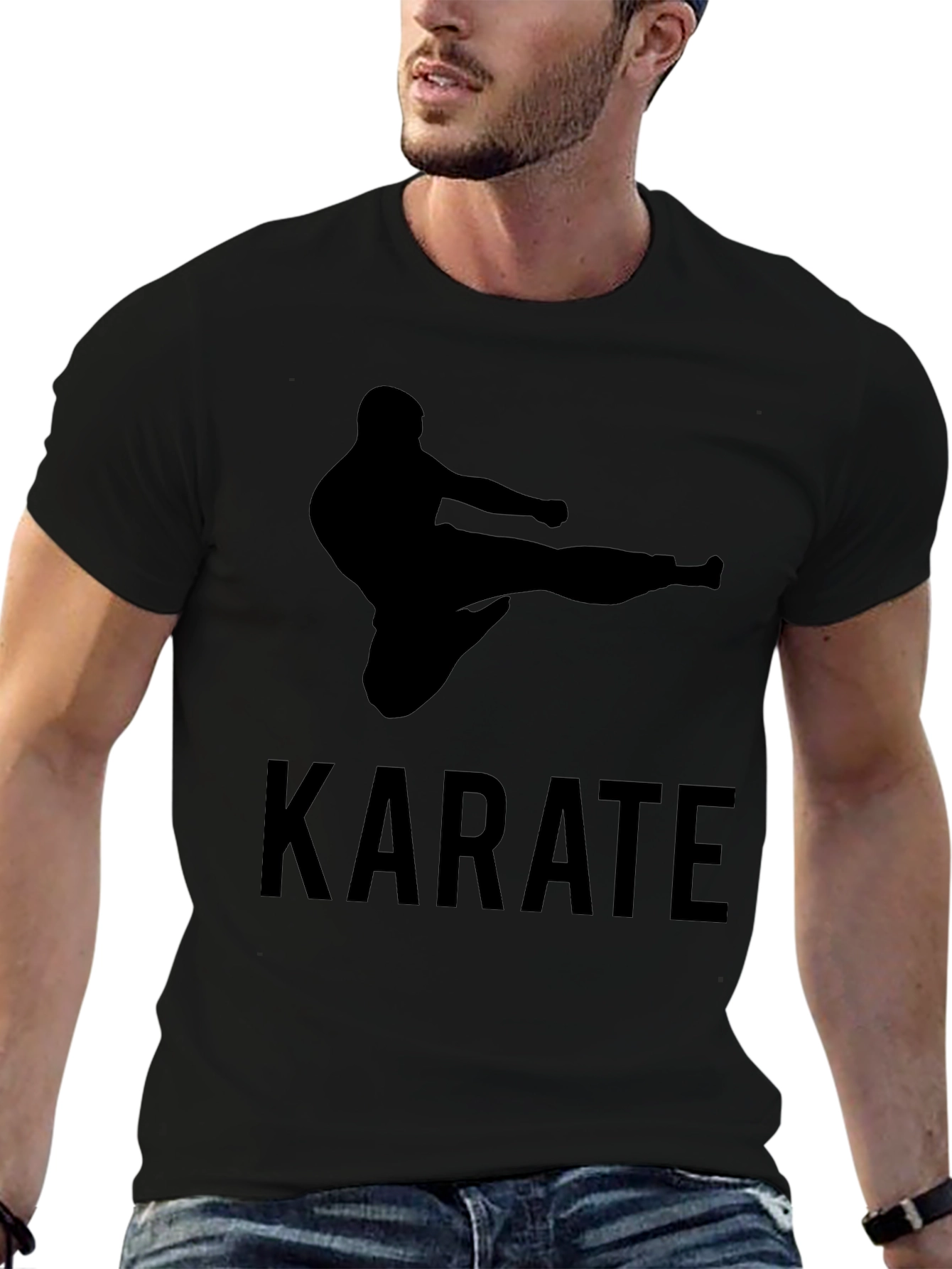 Karate Kick Graphic T-Shirt - Martial Arts Tee