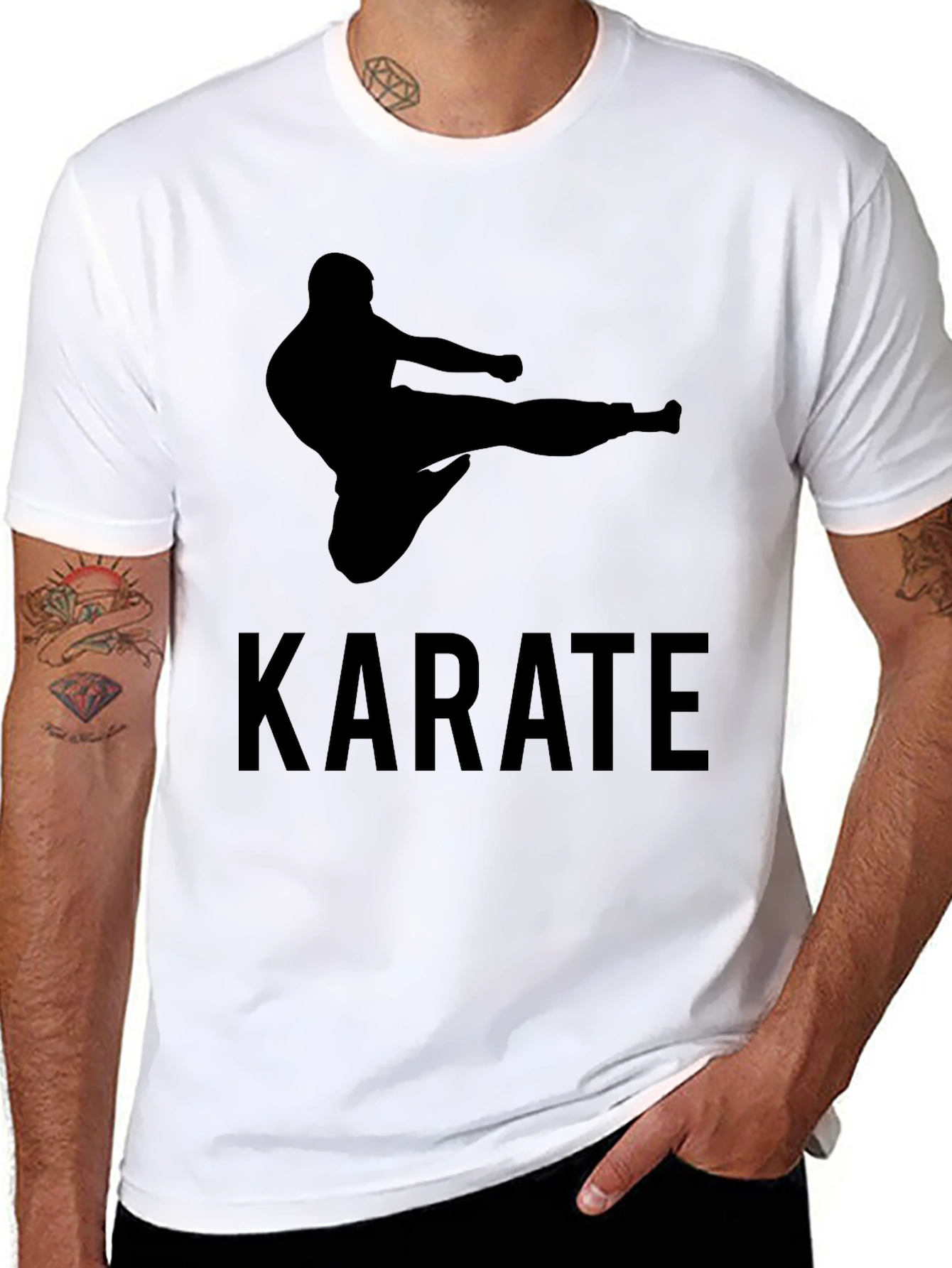 Karate Kick Graphic T-Shirt - Martial Arts Tee
