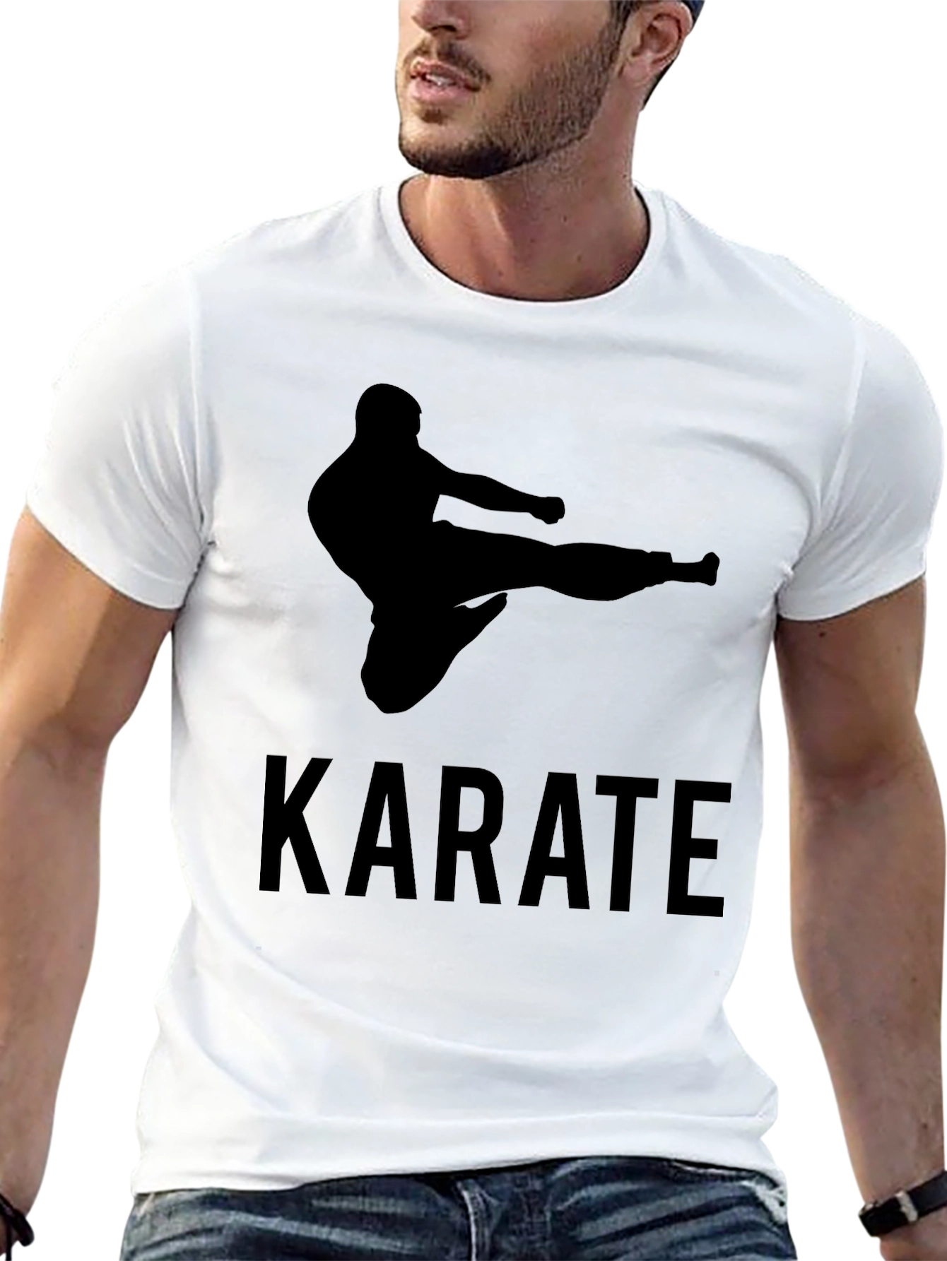 Karate Kick Graphic T-Shirt - Martial Arts Tee