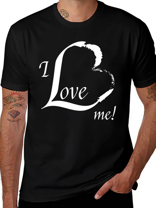 I Love Me Heart Graphic Tee - Black Unisex T-Shirt
