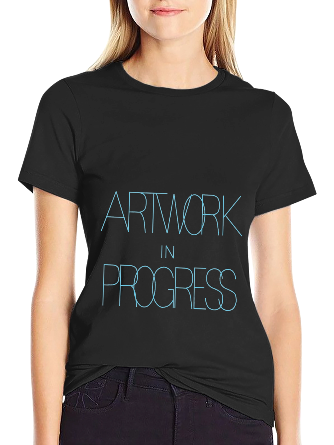 Artwork in Progress Black T-Shirt