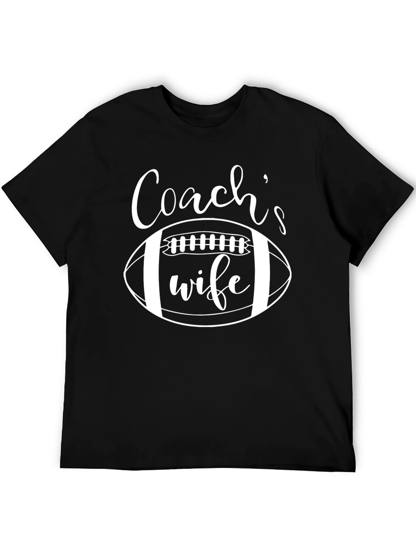 Coachs Wife Football Graphic T-Shirt