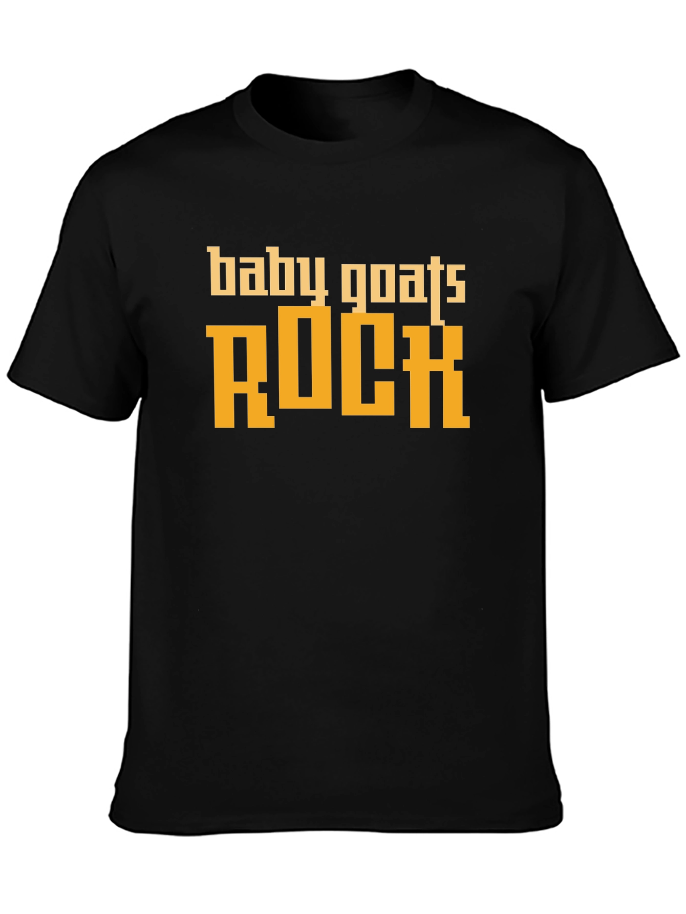 Baby Goats Rock Graphic Tee - Classic Black T-Shirt