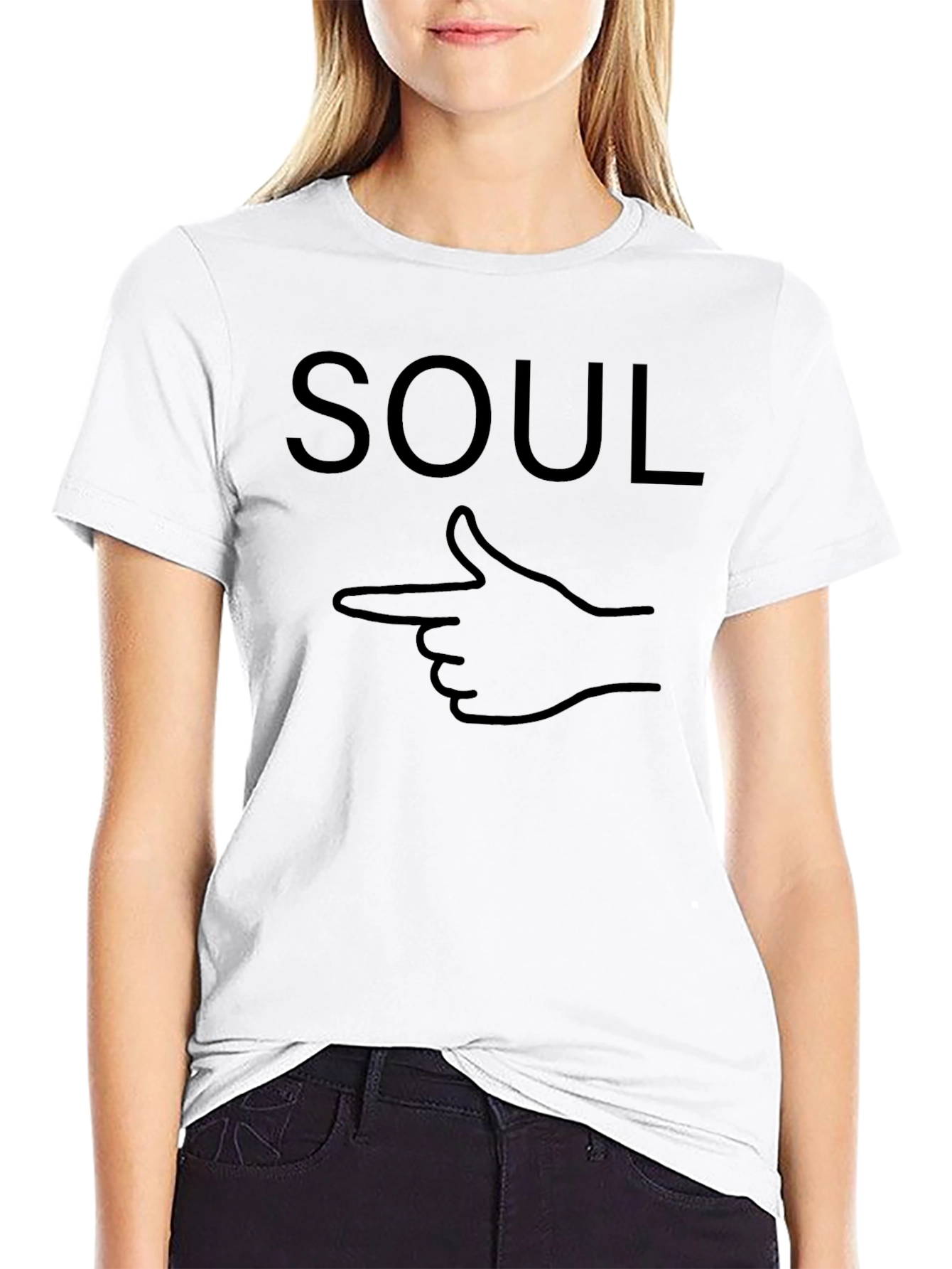 Soul Pointing Finger Black T-Shirt