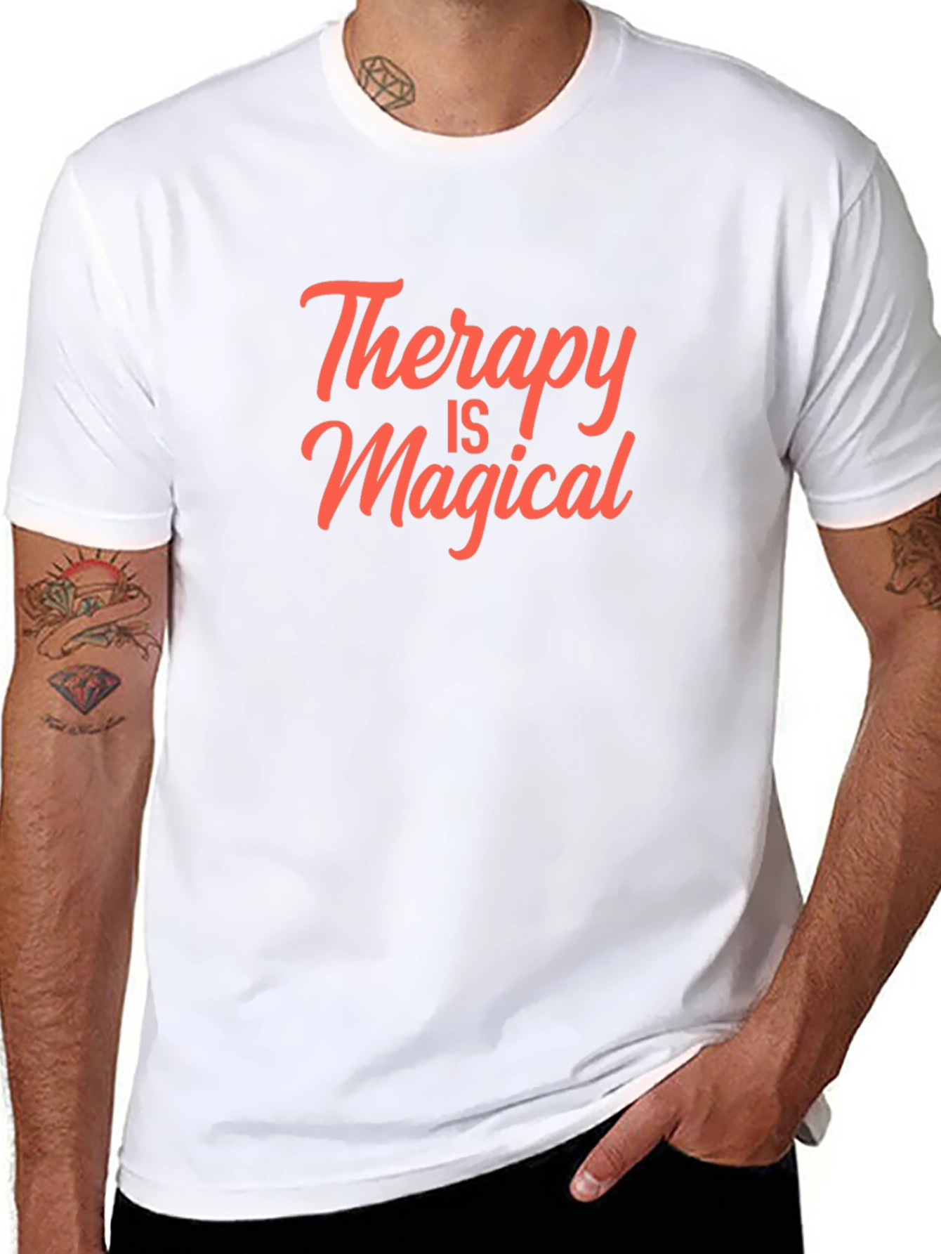 Therapy Is Magical Black T-Shirt