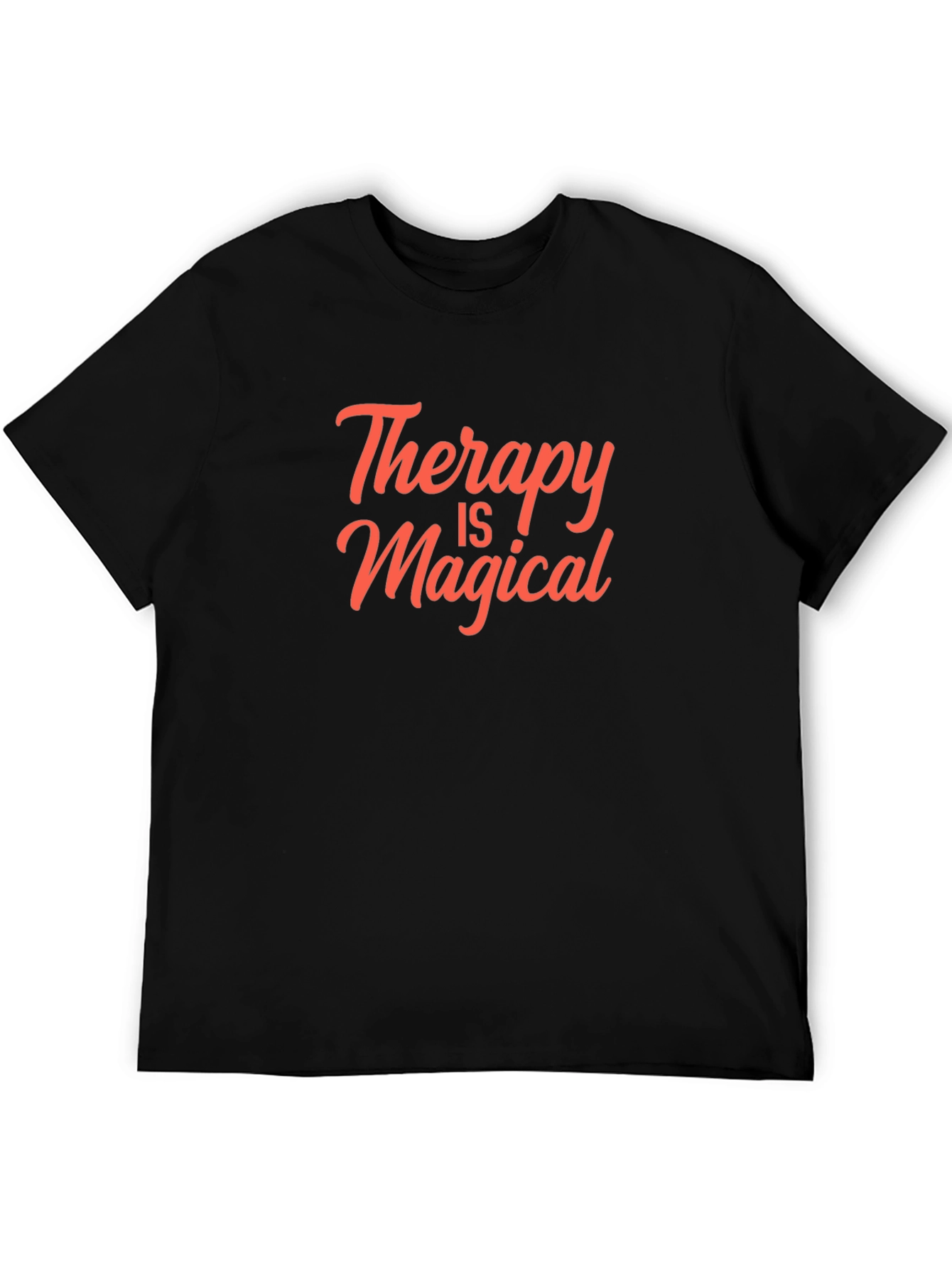 Therapy Is Magical Black T-Shirt