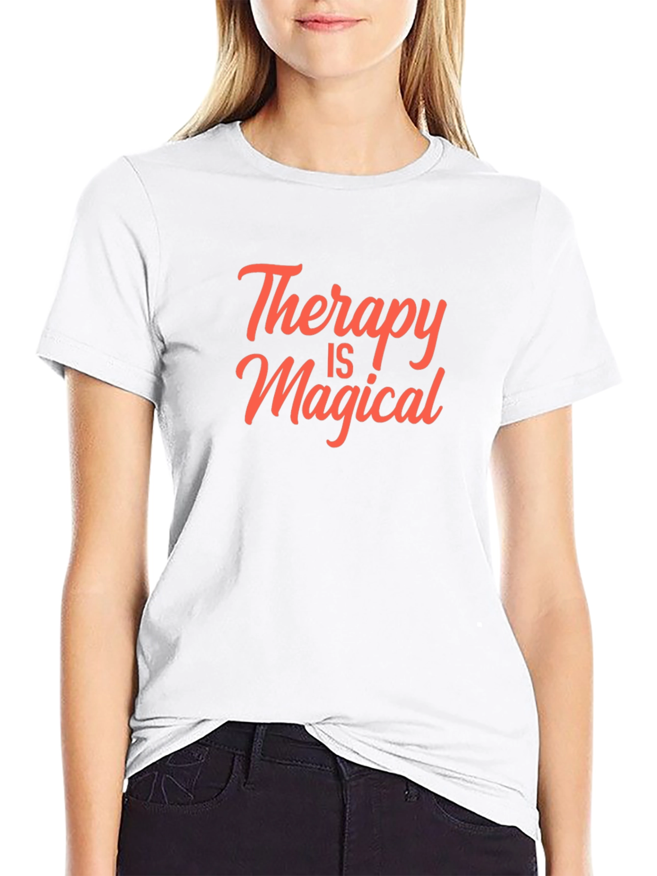 Therapy Is Magical Black T-Shirt