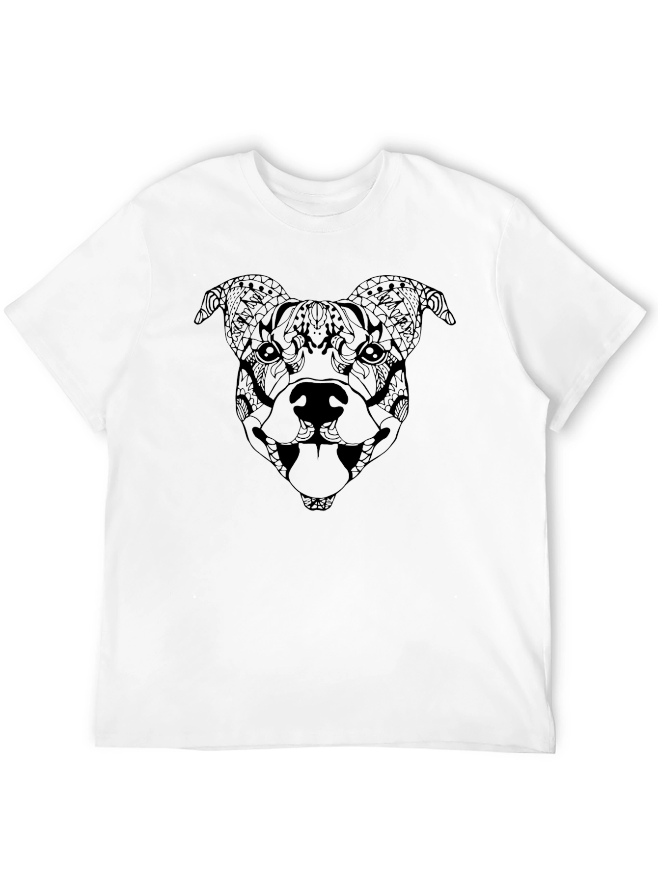 Abstract Dog T-Shirt - Stylish Graphic Tee