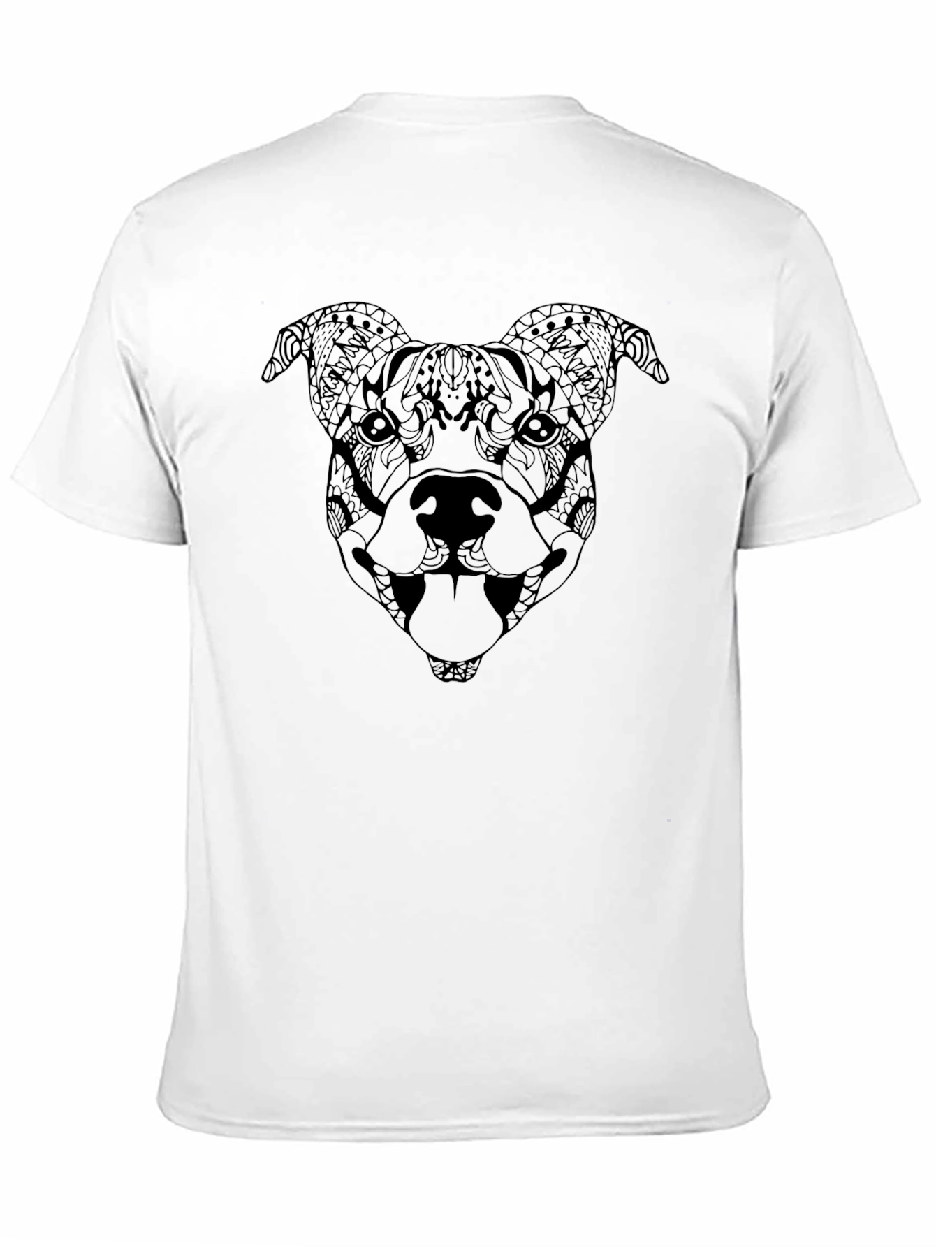 Abstract Dog T-Shirt - Stylish Graphic Tee