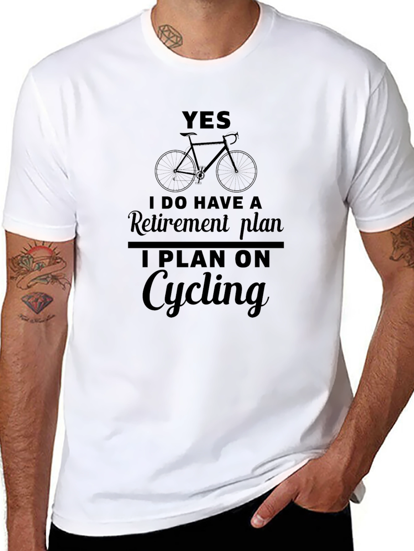 Cycling Retirement Plan T-Shirt - Funny Biker Tee