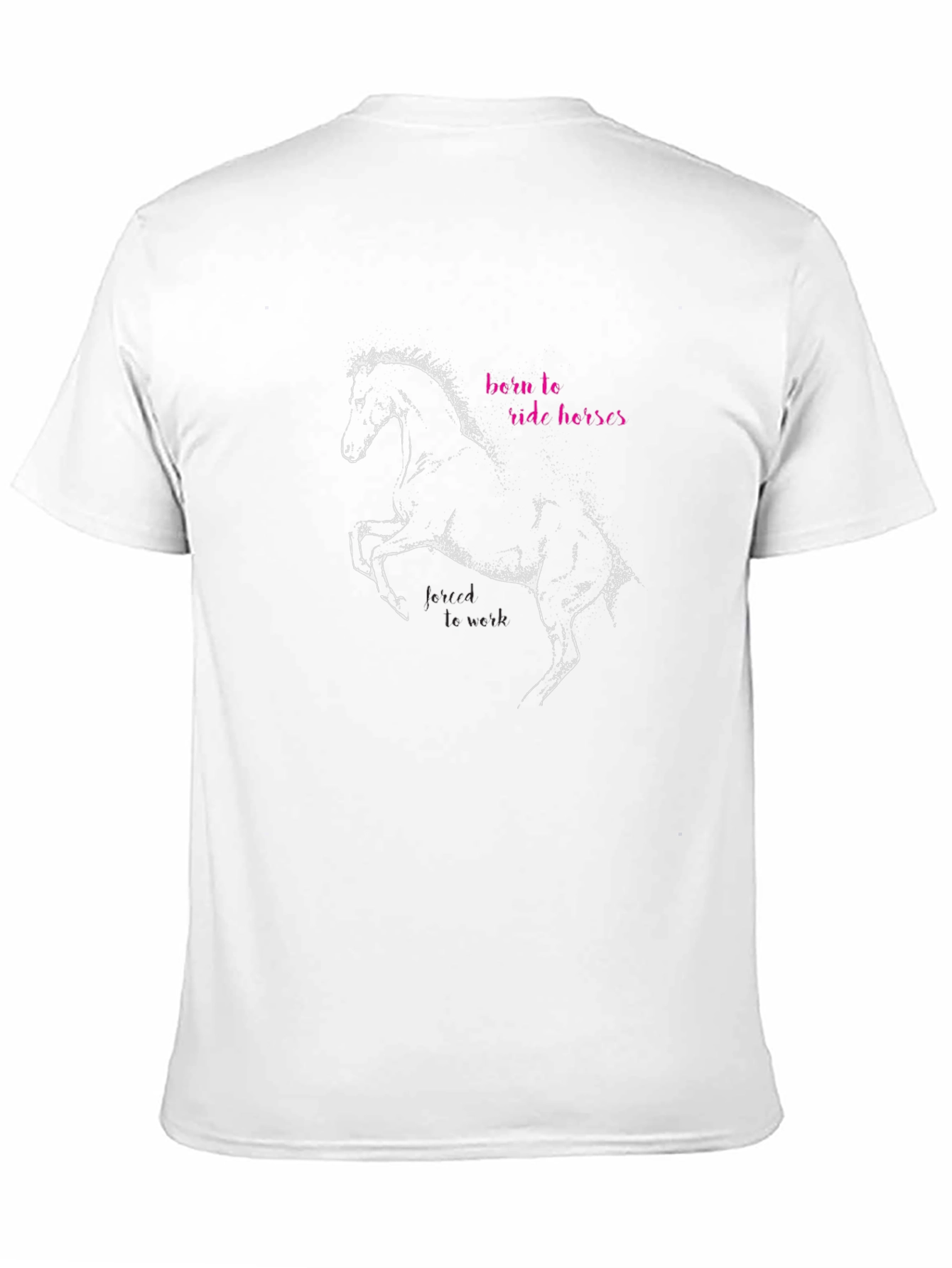 Born to Ride Horses Black Graphic Tee