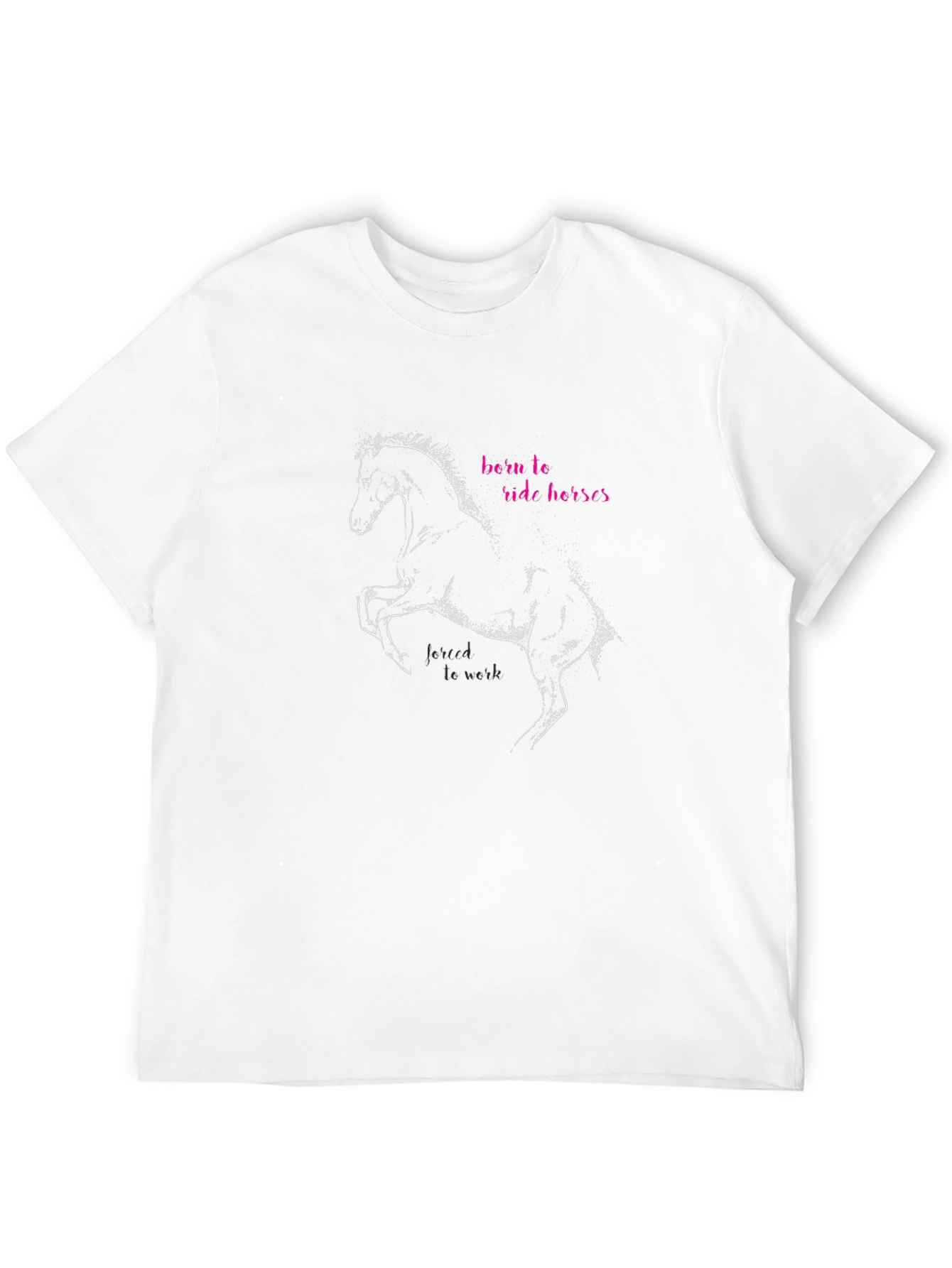 Born to Ride Horses Black Graphic Tee