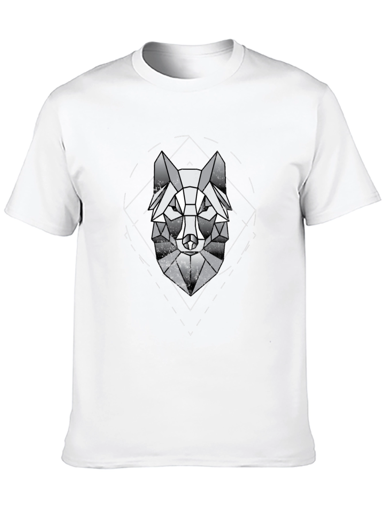 Geometric Wolf Graphic Tee - Modern Menswear