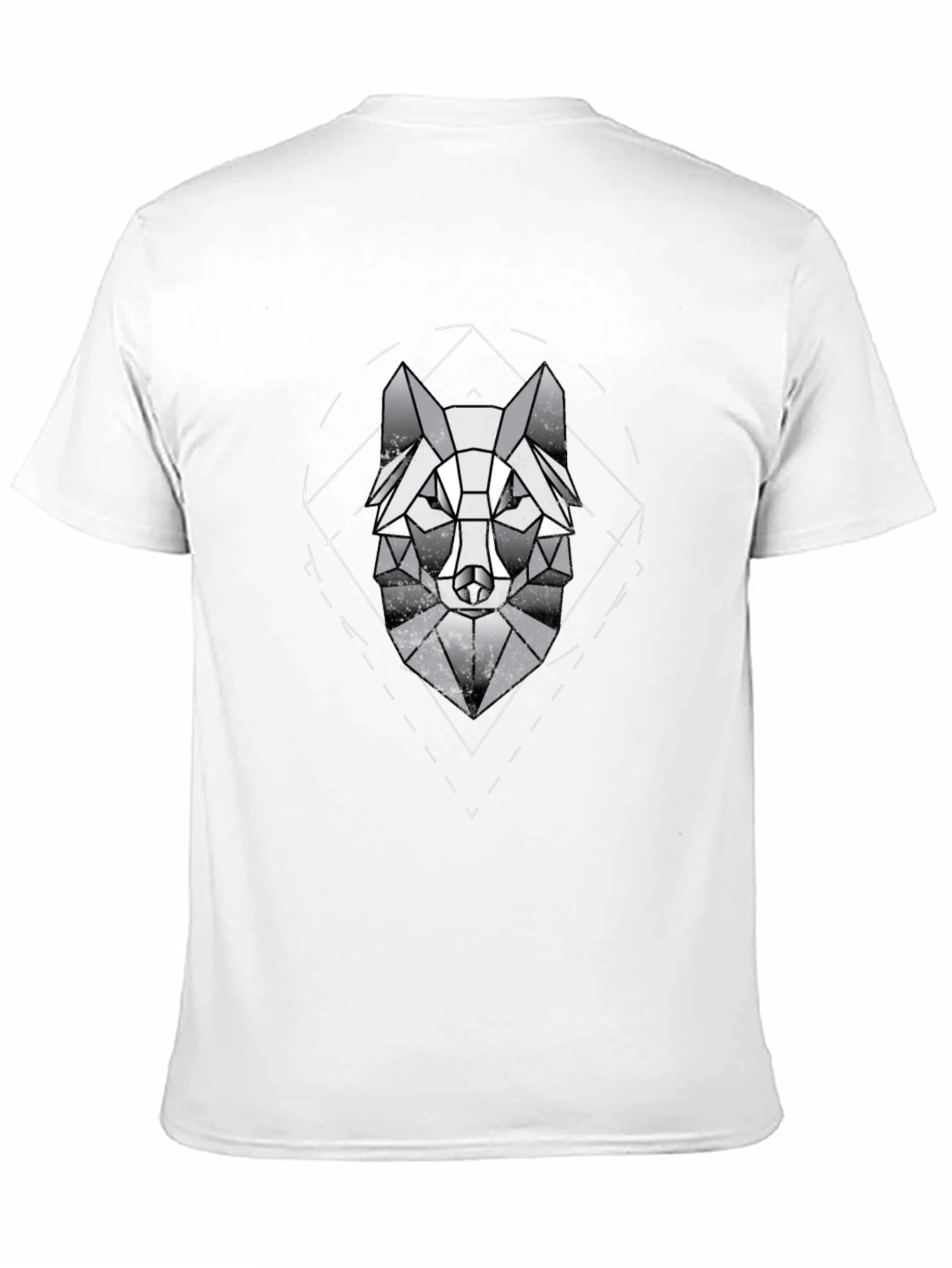 Geometric Wolf Graphic Tee - Modern Menswear