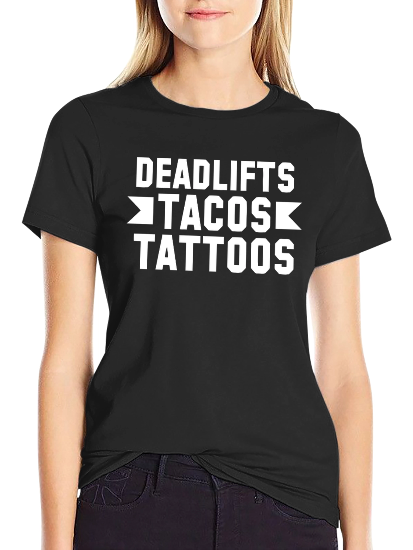 Deadlifts Tacos Tattoos Graphic T-Shirt