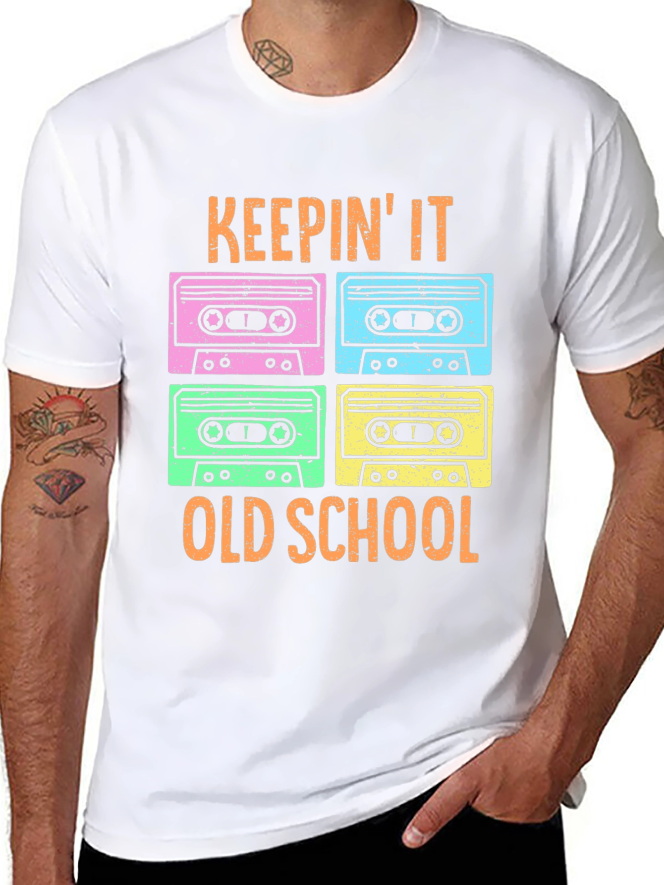 Keepin It Old School Retro Cassette T-Shirt