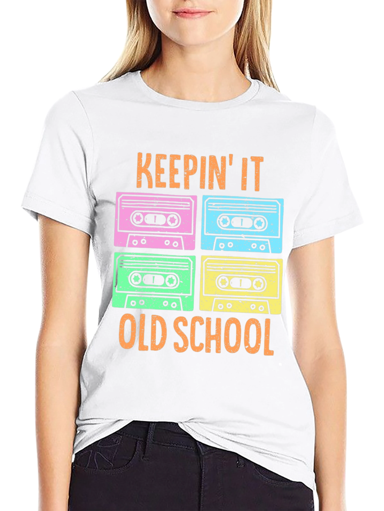 Keepin It Old School Retro Cassette T-Shirt